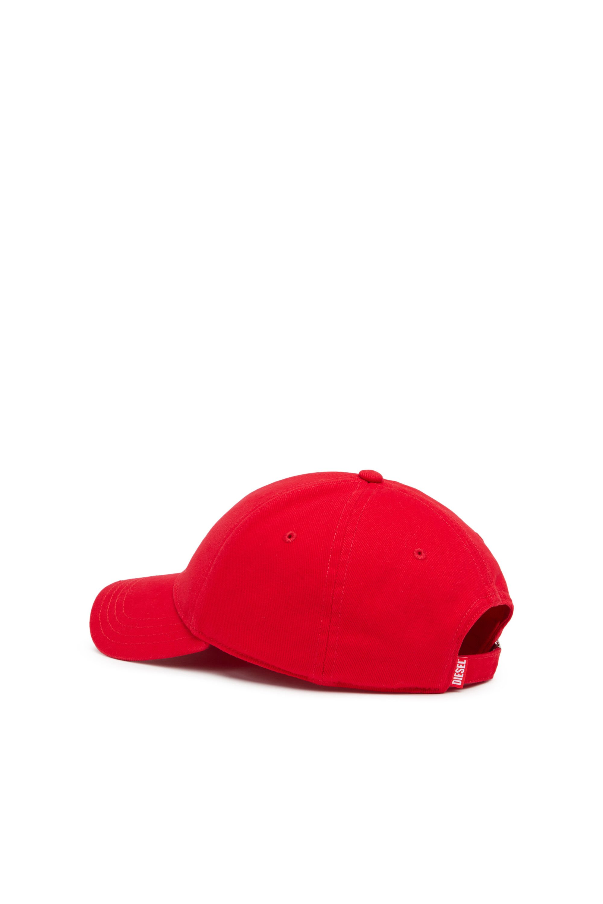 Diesel - CORRY-JACQ-WASH, Man Baseball cap with logo patch in Red - Image 2