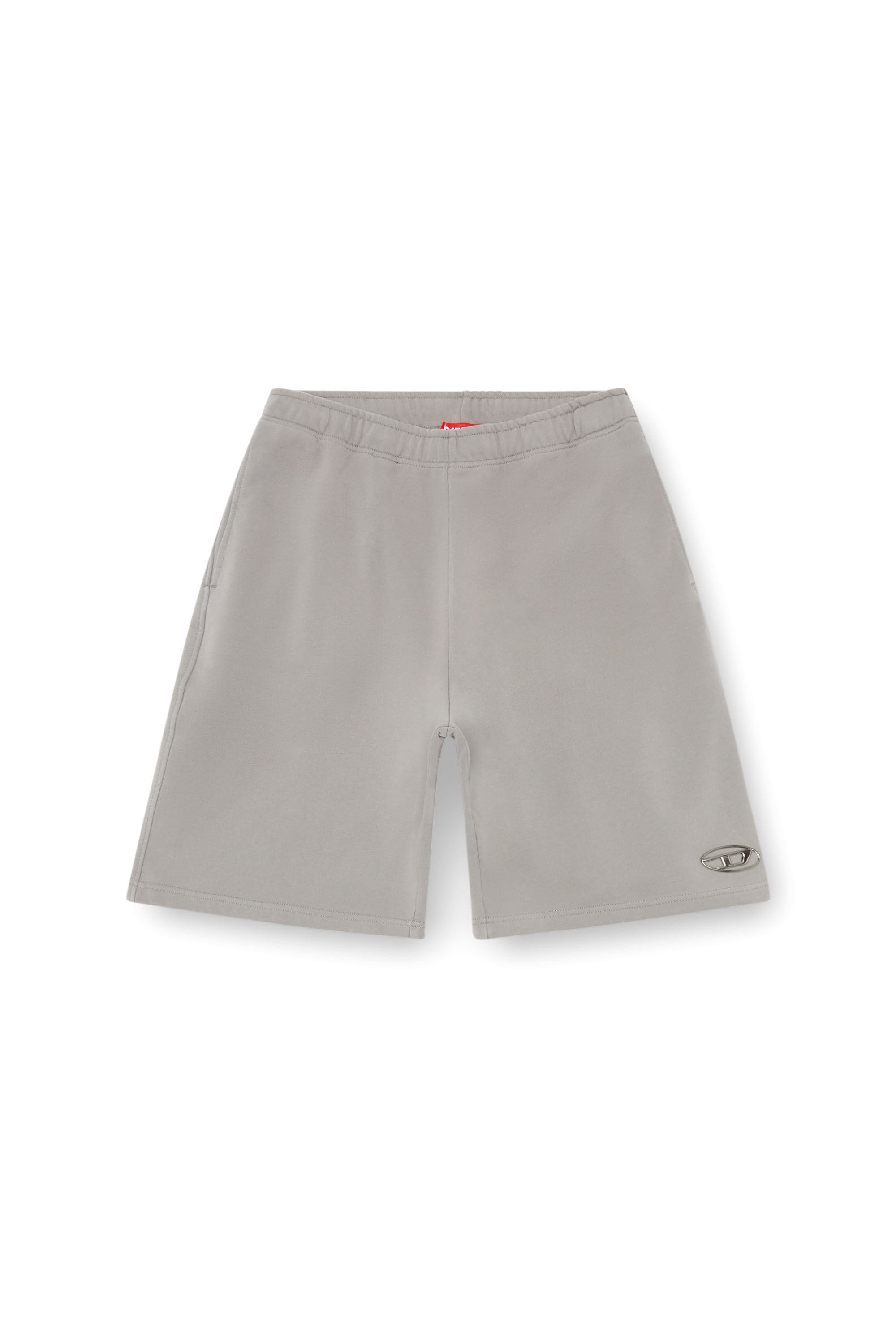 Men s Sweat shorts with injection molded logo P MARSHY OD Diesel