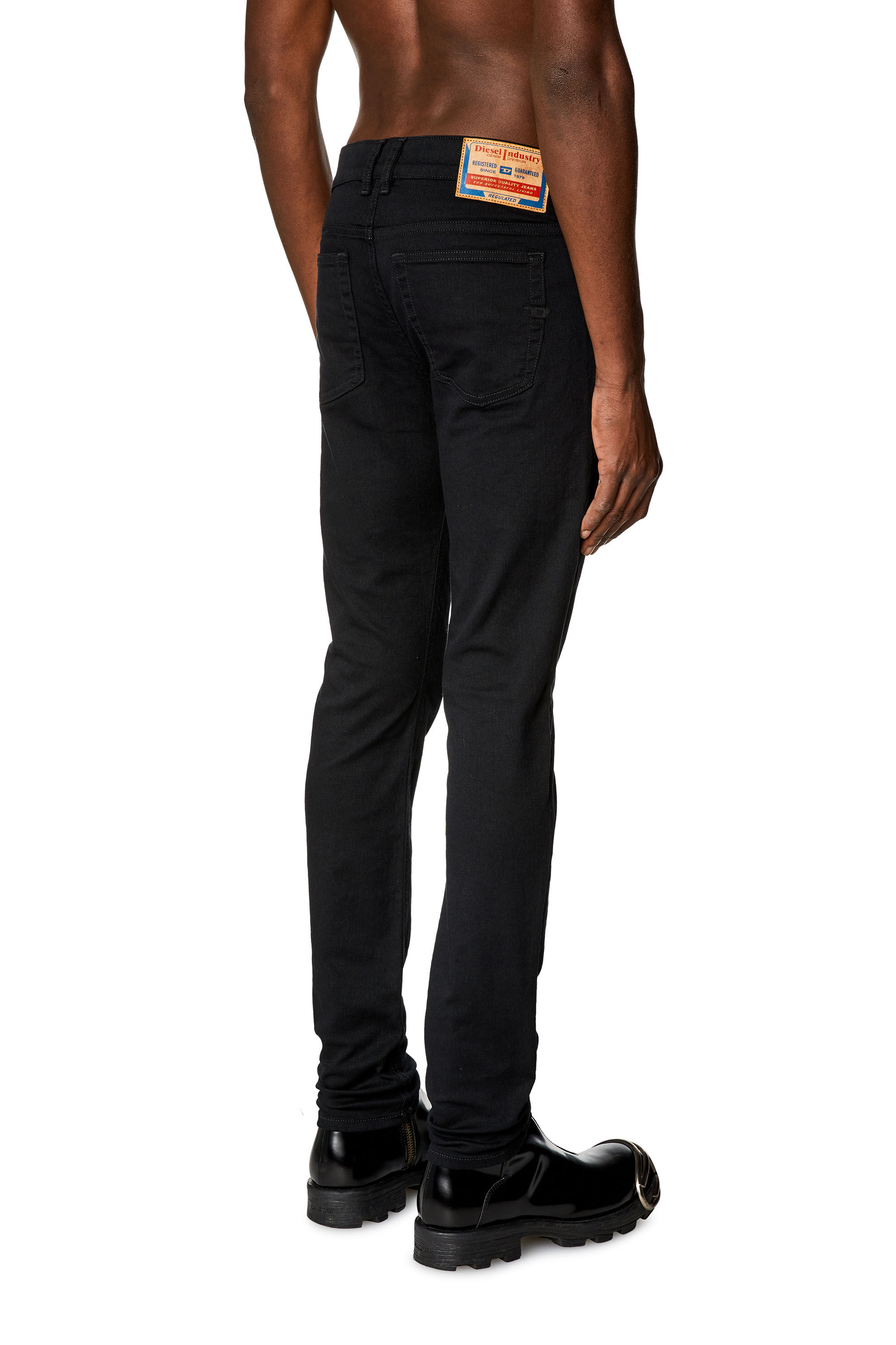 Diesel - Skinny Jeans 1979 Sleenker 09C51, Black/Dark grey - Image 4