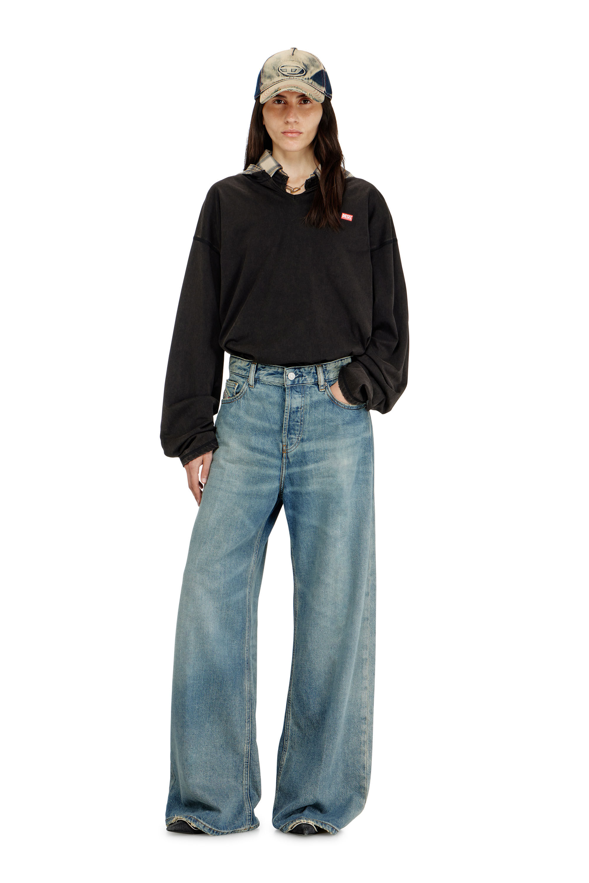 Women's Relaxed Jeans | Medium blue | Diesel 1996 D-Sire