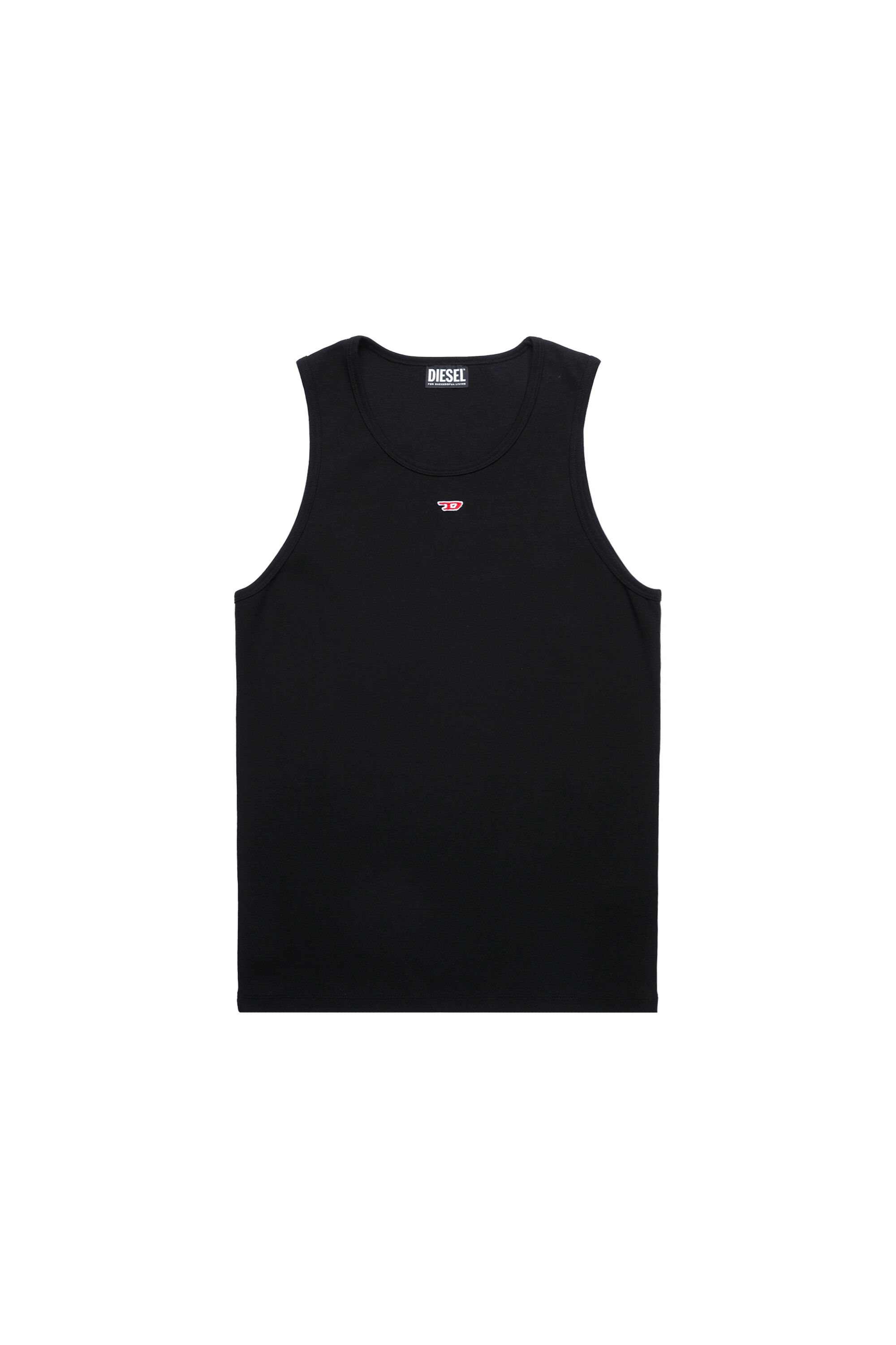 トップス DIESEL Design tank top T-LIFTY-D Man: Tank top with mini D logo patch | Diesel