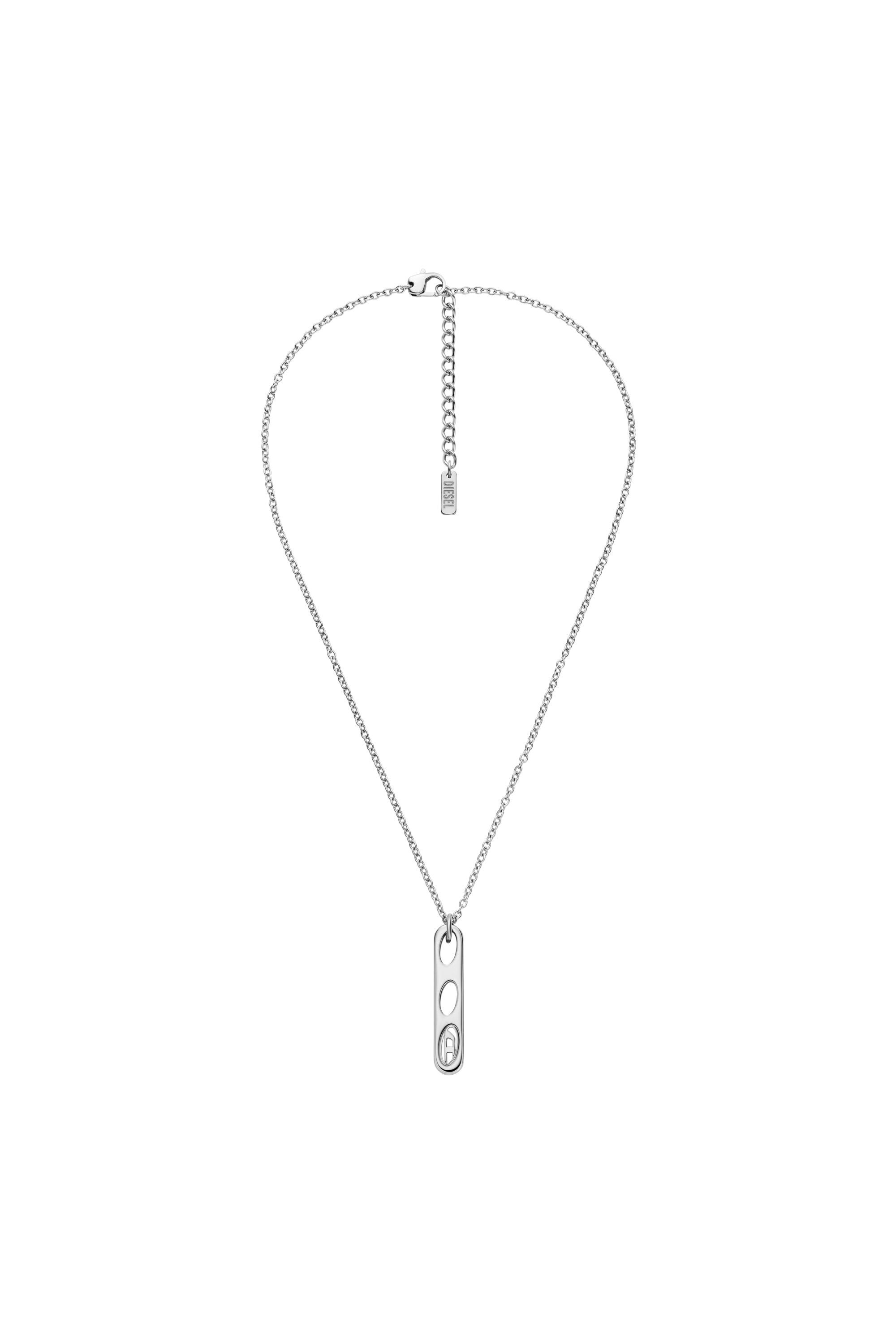 Diesel - DX166240 JEWELLERY, Unisex's Stainless Steel Pendant Necklace in Silver - 1