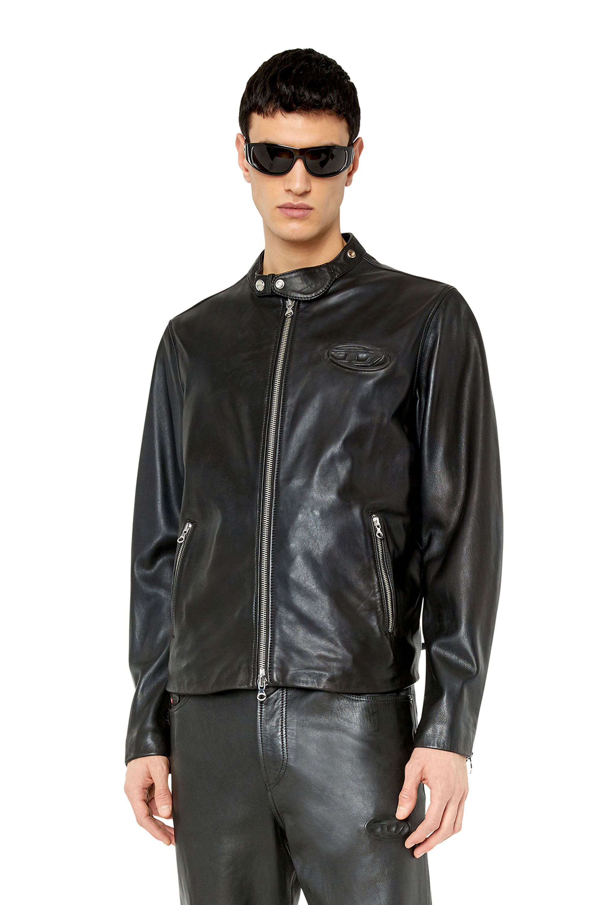 Jacket diesel leather clearance