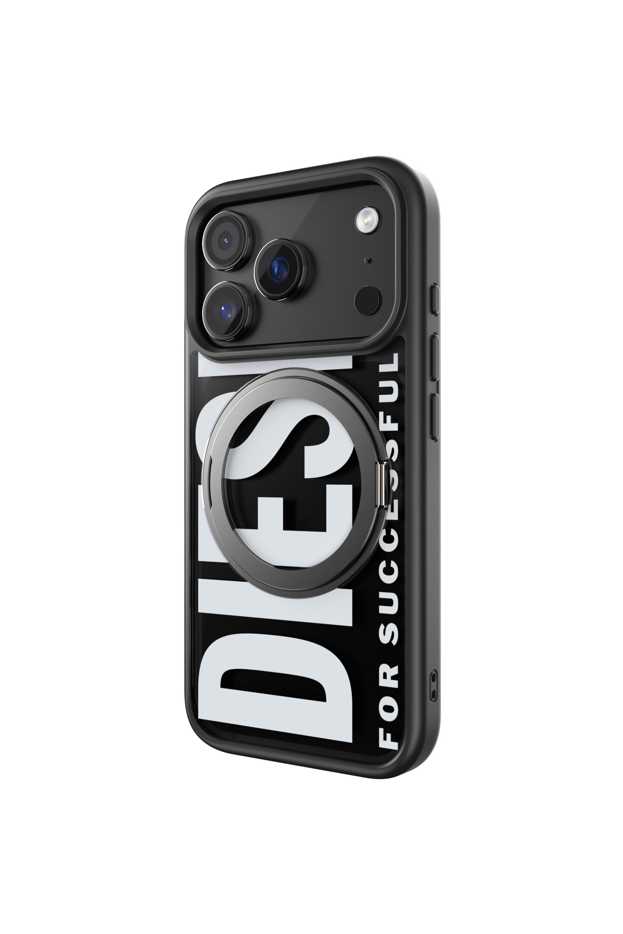 iPhoneアクセサリー iPhone17 DIESEL Ringstand-MagSAFE Case Women's Ringstand-Magsafe case for iPhone 17 Pro | Black | Diesel