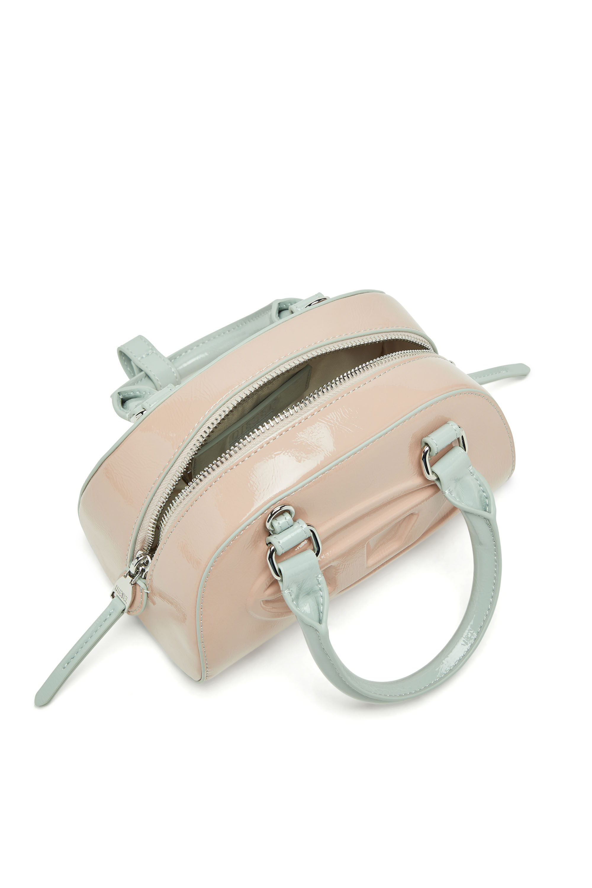 Women's 1DR Dome-Small bowling bag with naplak effect | Pink | Diesel