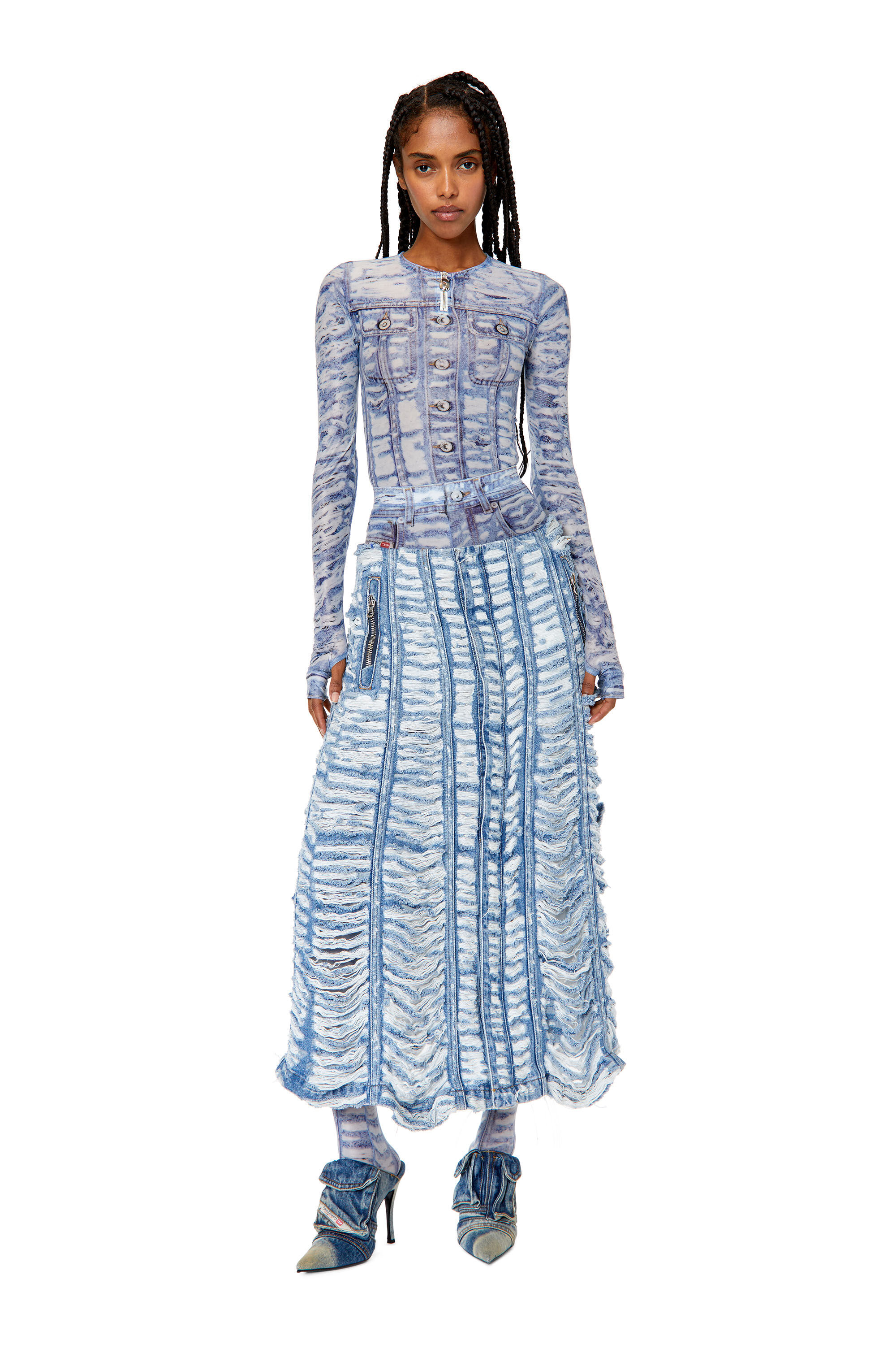 Diesel - T-CLAUZI-H2, Blue/White - Image 1