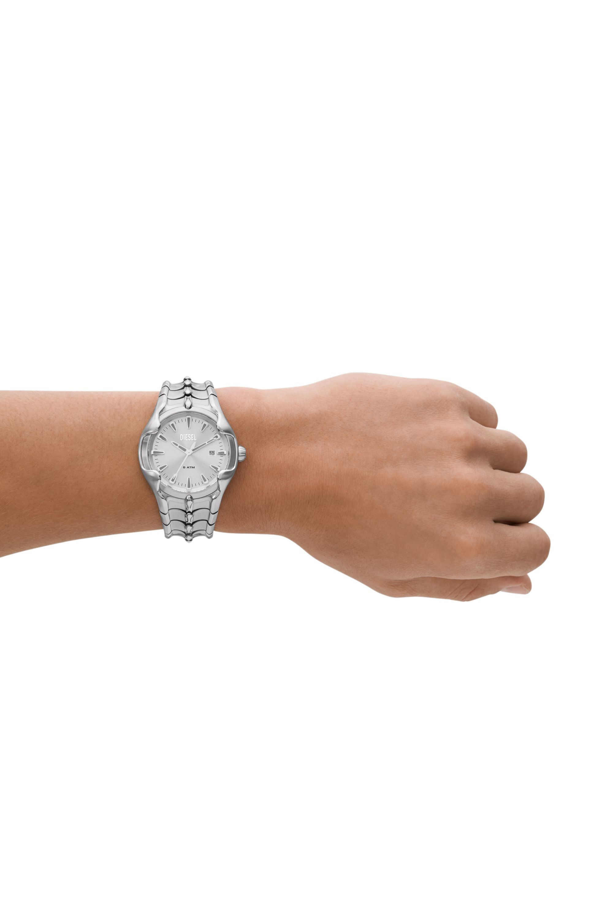 Men's Vert Three-Hand Date Stainless Steel Watch | Silver | Diesel HU