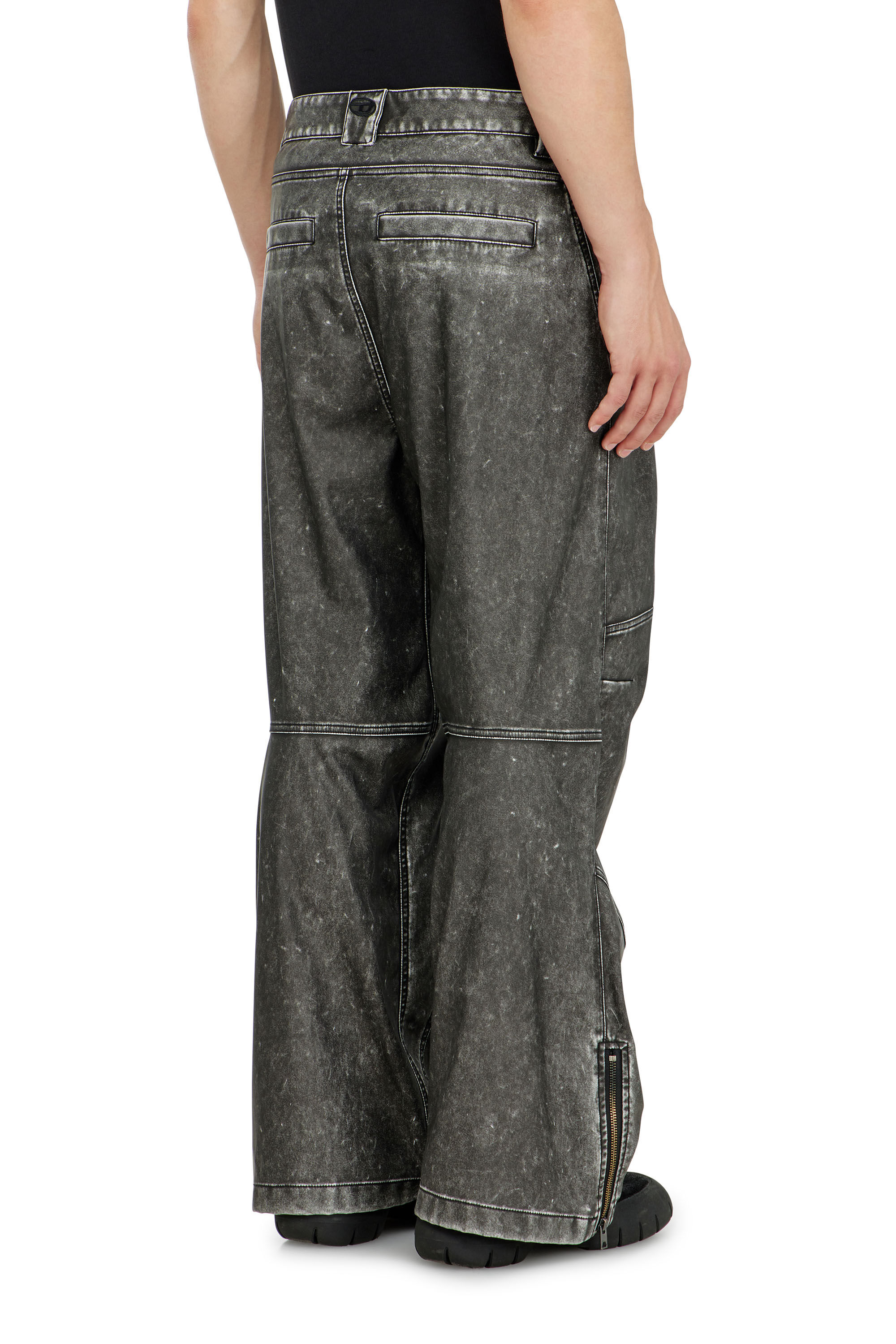 Men's Pants in distressed-effect bonded material | ToBeDefined