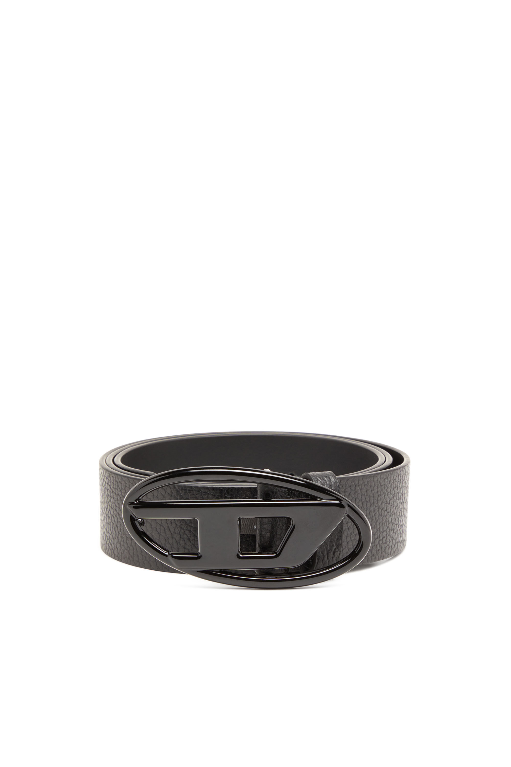 【激安通販 オンラインショップ】 | buckle matte with belt Leather Women's Black Diesel | 小物