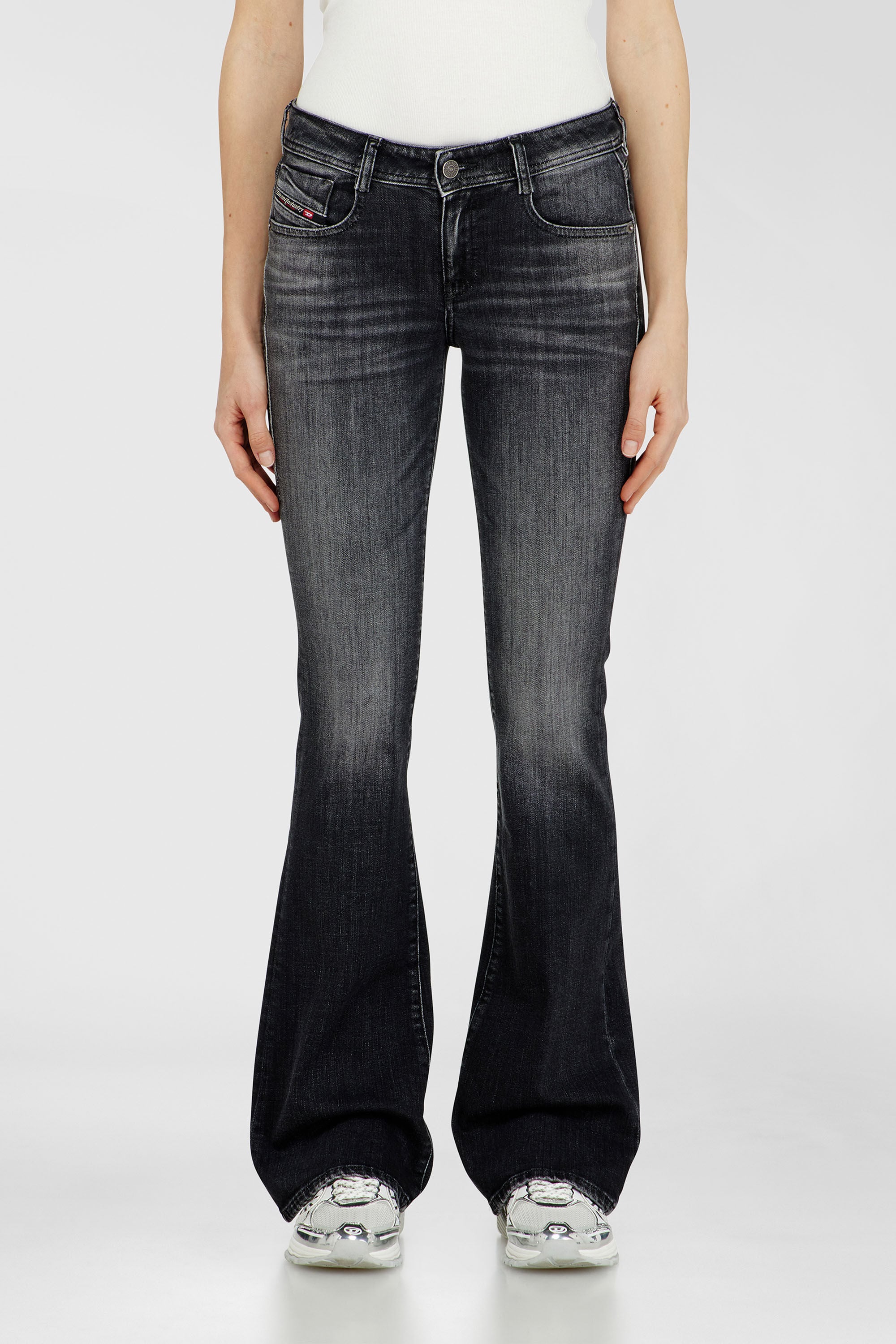 Diesel - Woman's Bootcut Jeans 1969 D-Ebbey 09L98, Black/Dark grey - 4
