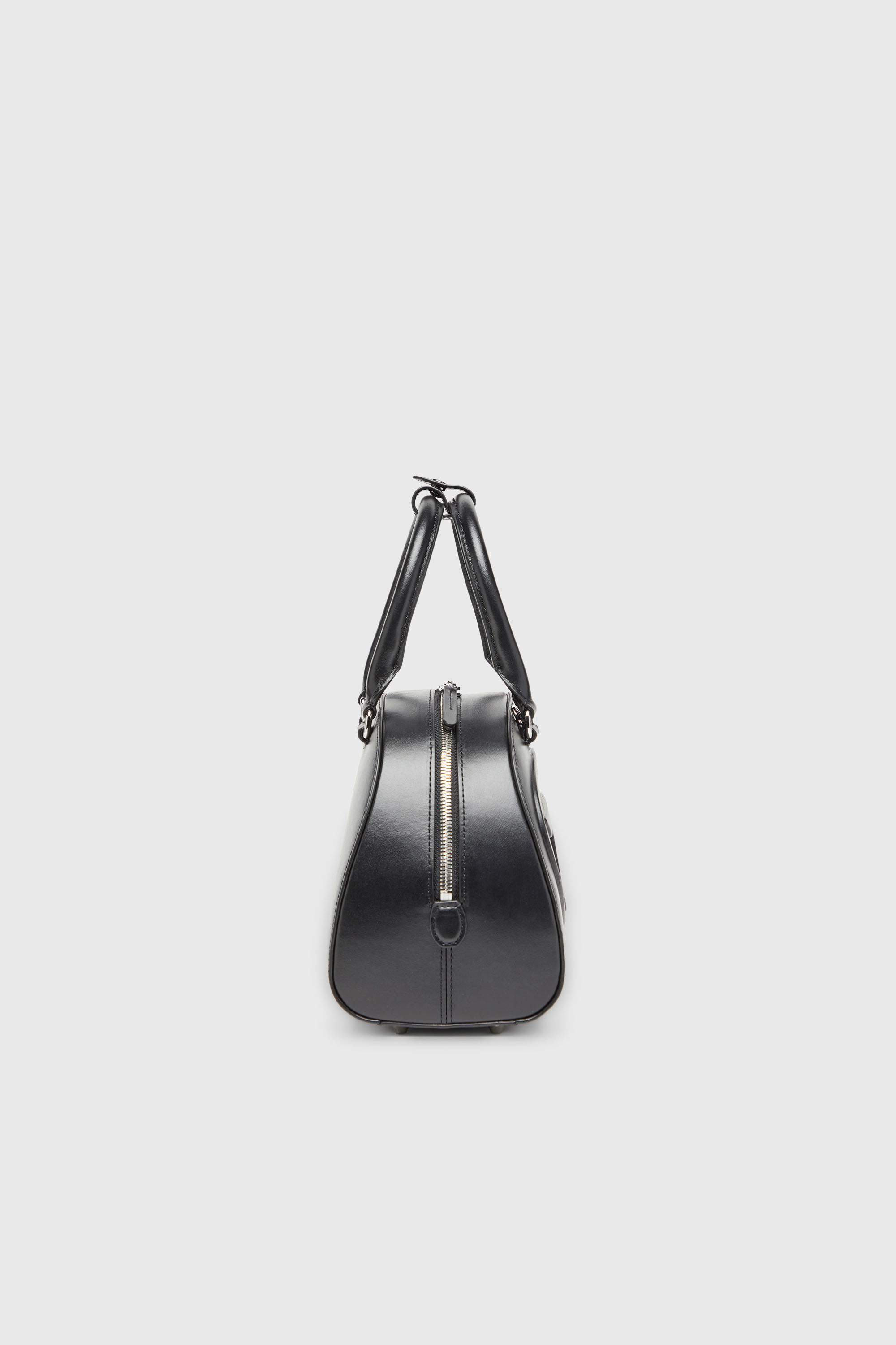 Diesel - 1DR DOME TOP HANDLE, Woman's 1DR Dome-Leather bowling bag in Black - 5