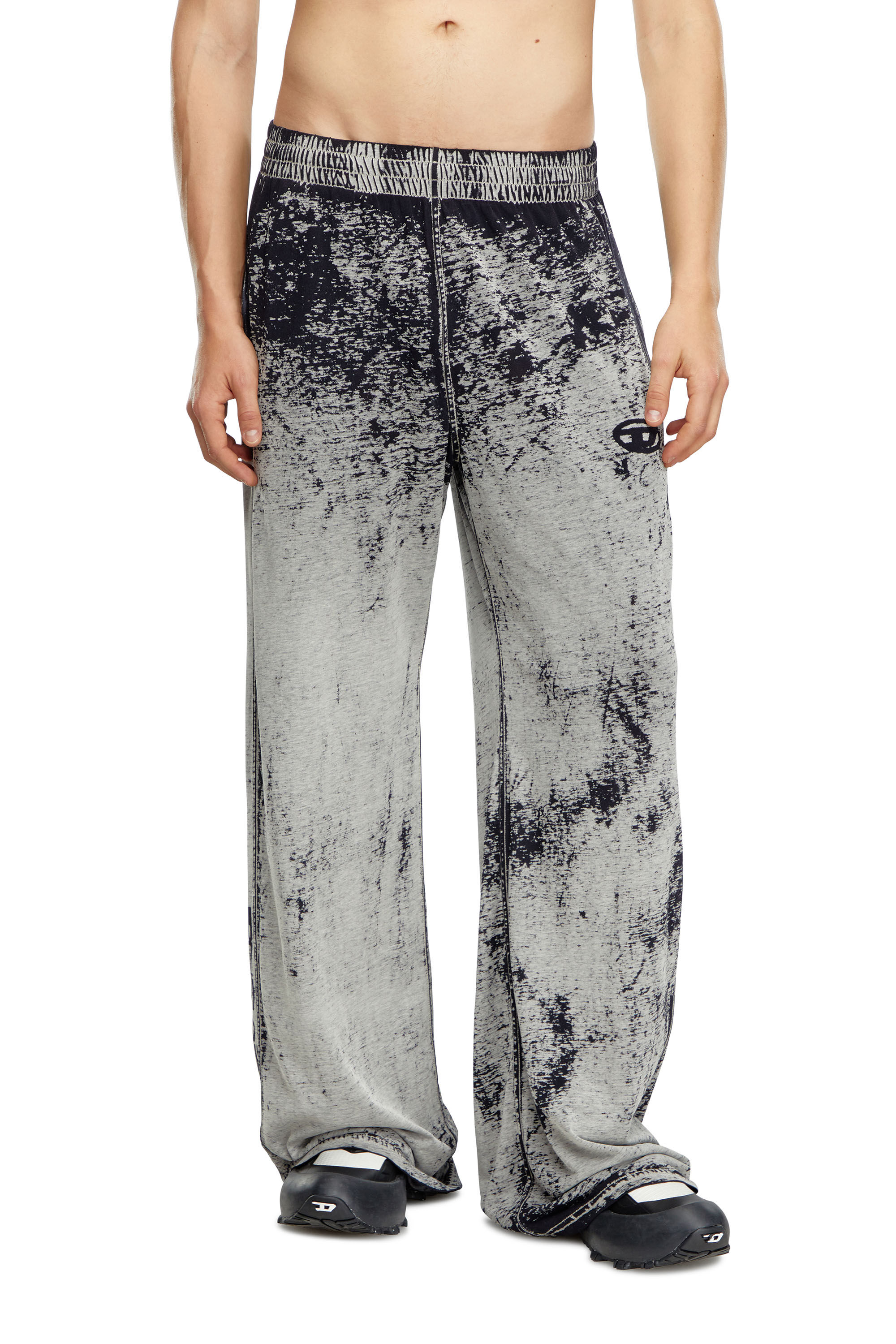 Men's Track pants in burnout plated jersey | Multicolor | Diesel
