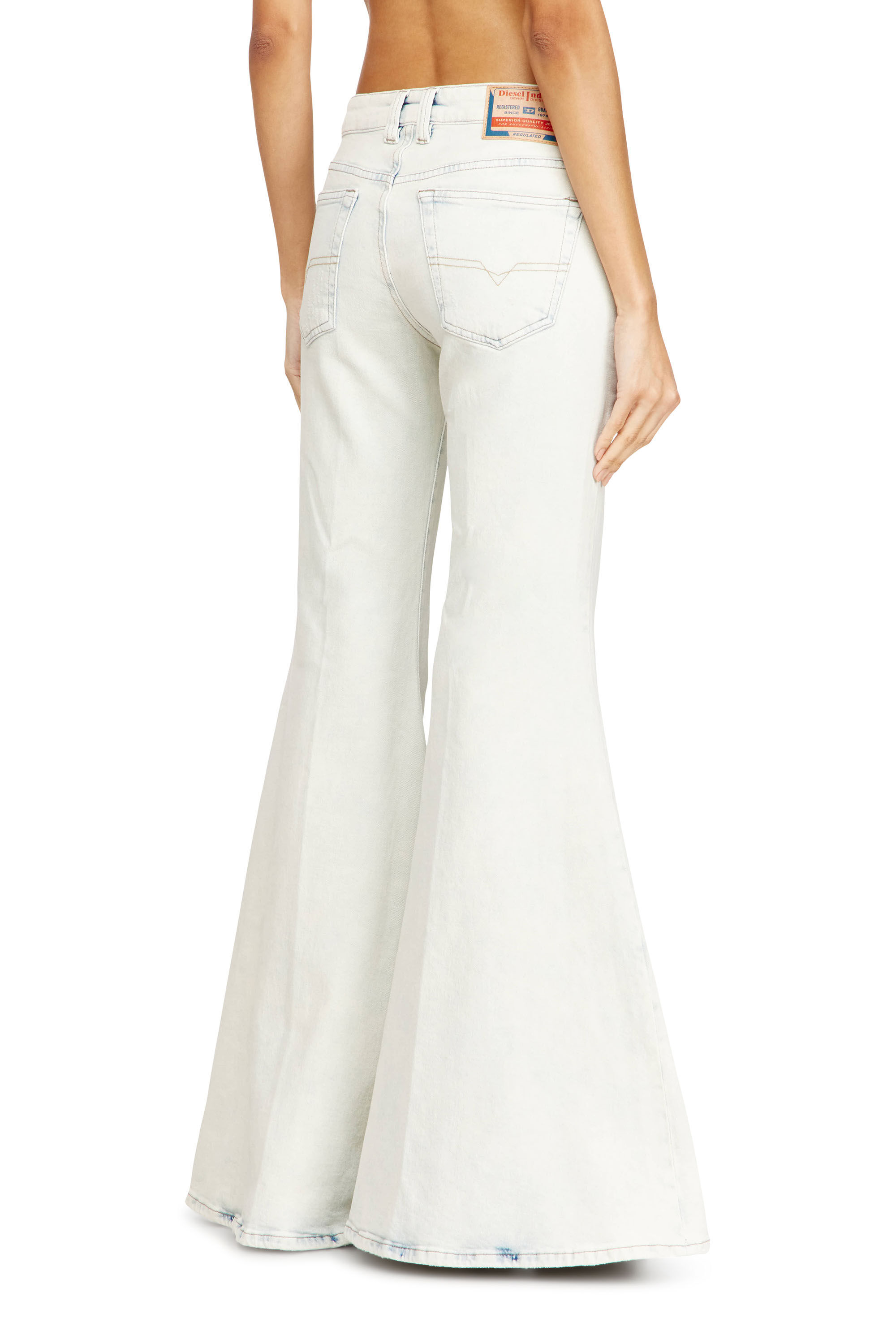 Women's Flare Jeans | White | Diesel 1970 D-Bleess