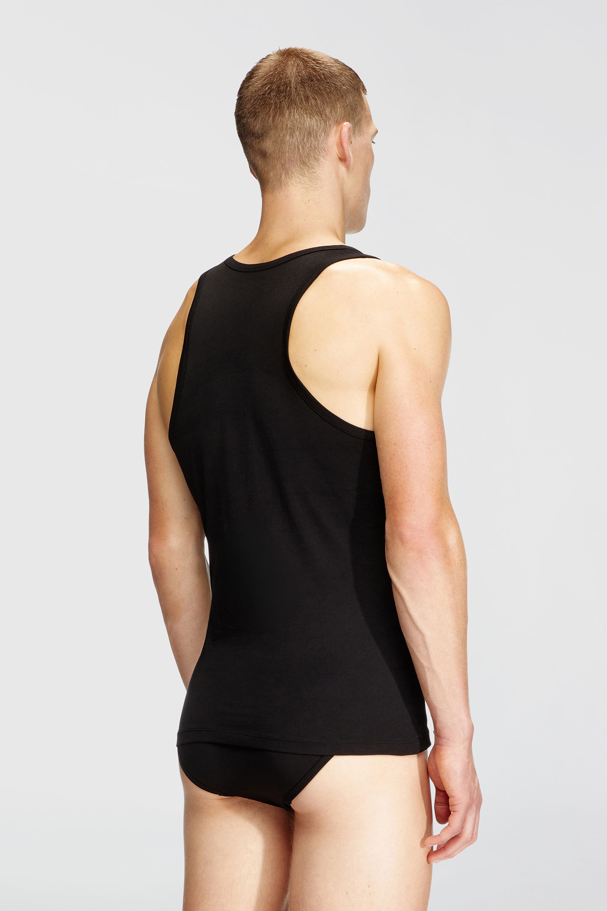Diesel - WALTY-D-BOX-2PACK, Man's Two pack cotton tank vest in Black - 4