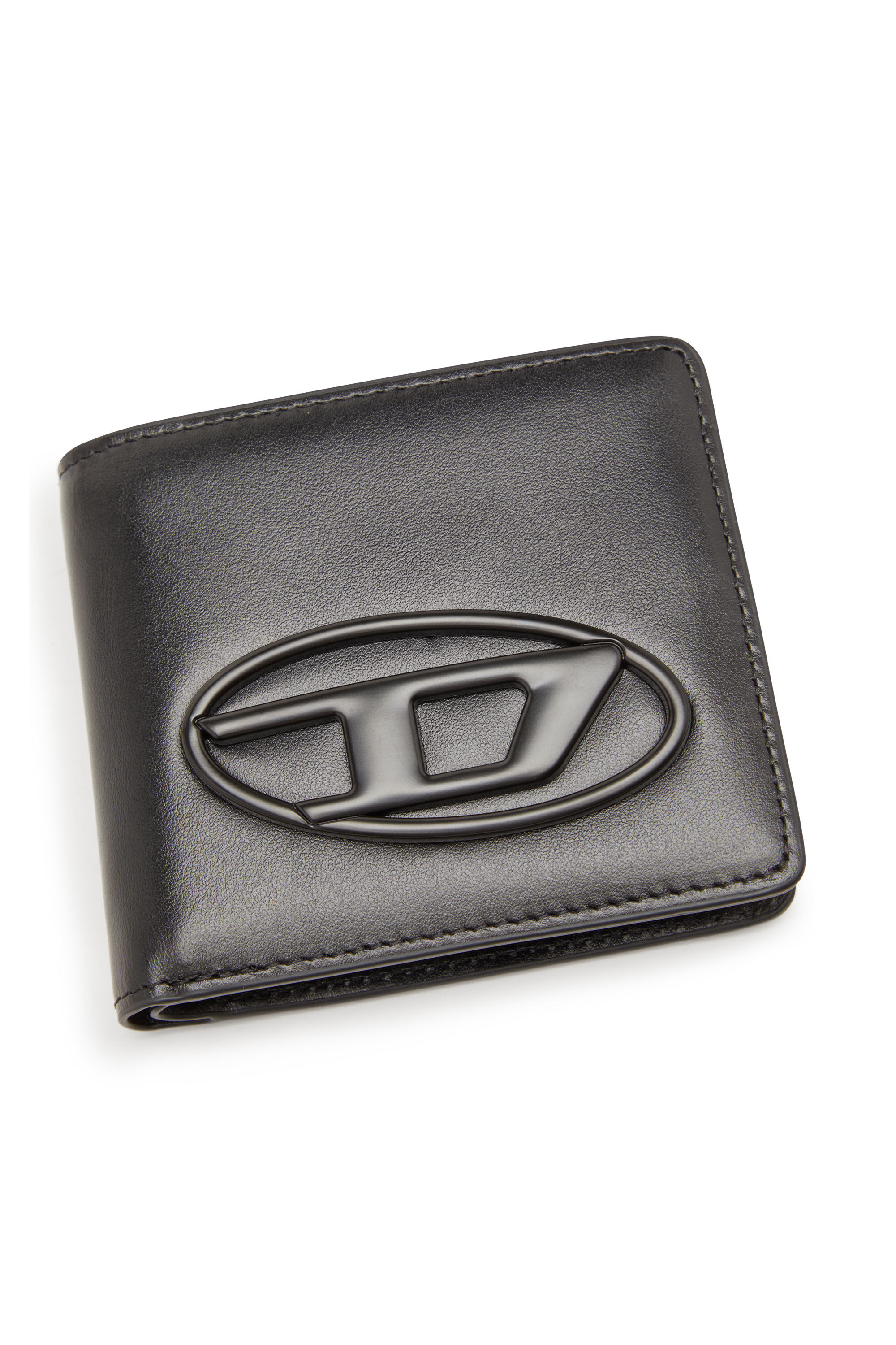 Women's Bi-fold wallet in leather | Black | Diesel {{Country}}