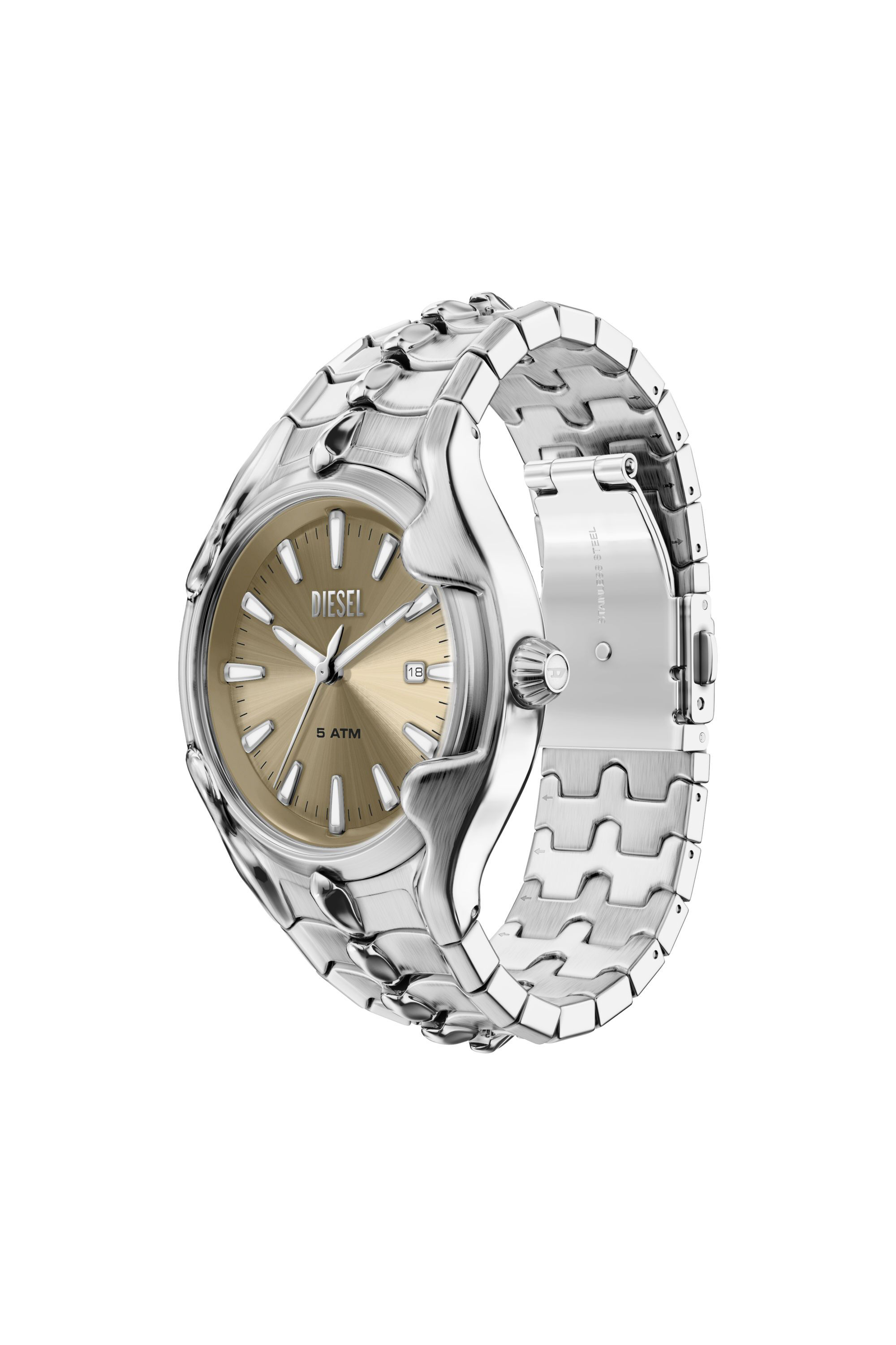 Diesel - DZ2234 WATCH, Man's Vert Stainless Steel Watch in Silver - 7