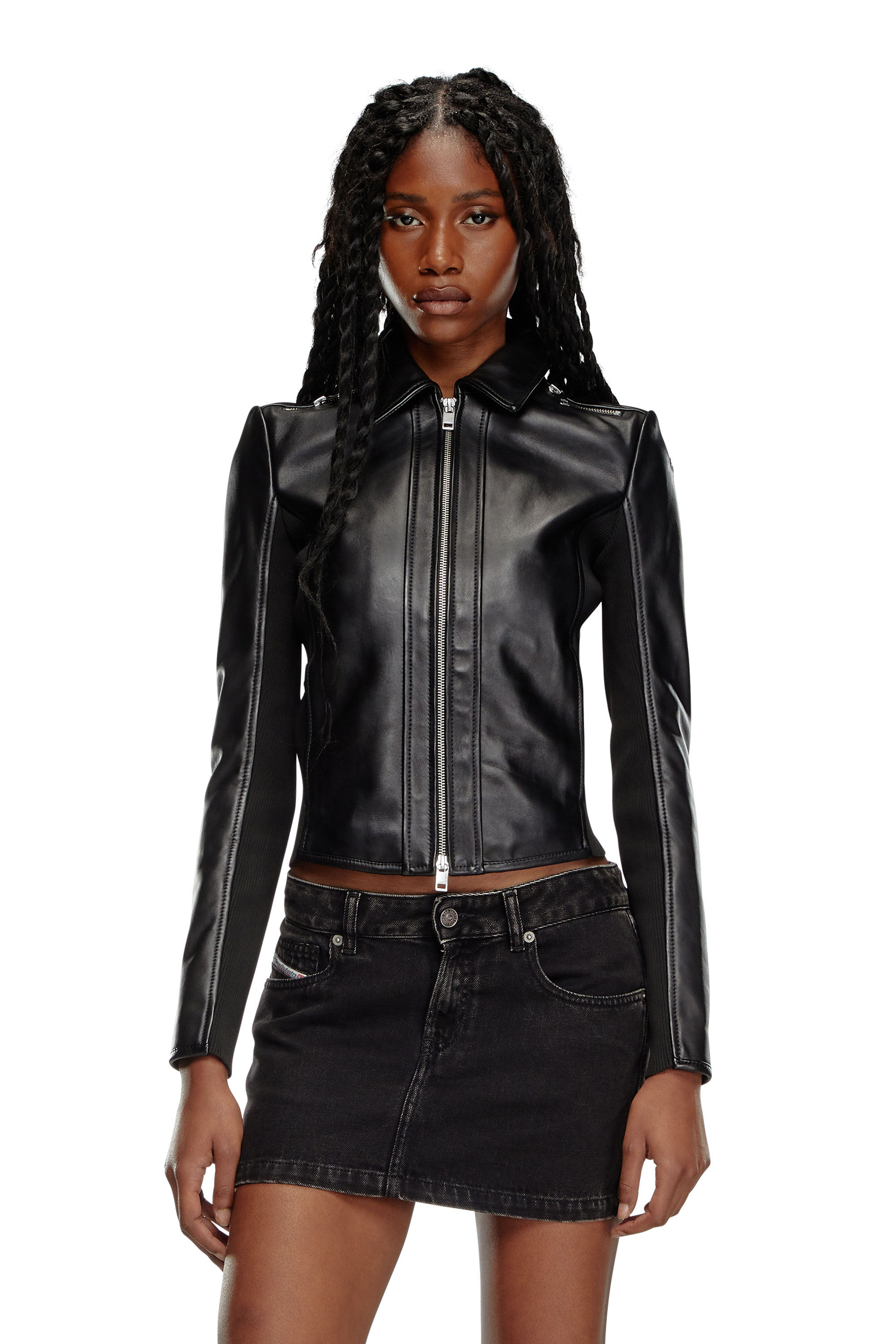 Woman biker jacket online