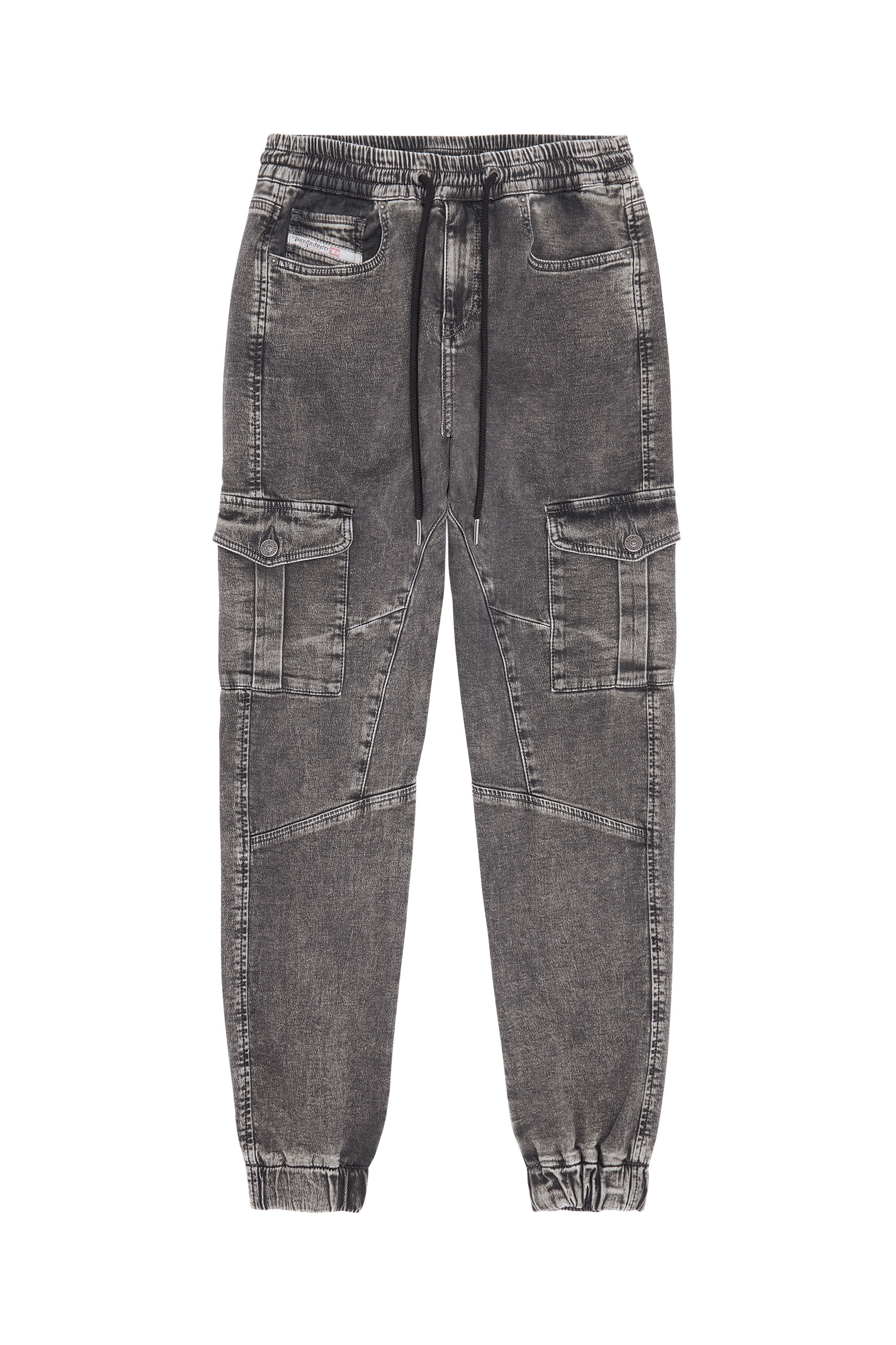 Diesel - D-Ursy Track Denim 069ZF Slim, Black/Dark grey - Image 2