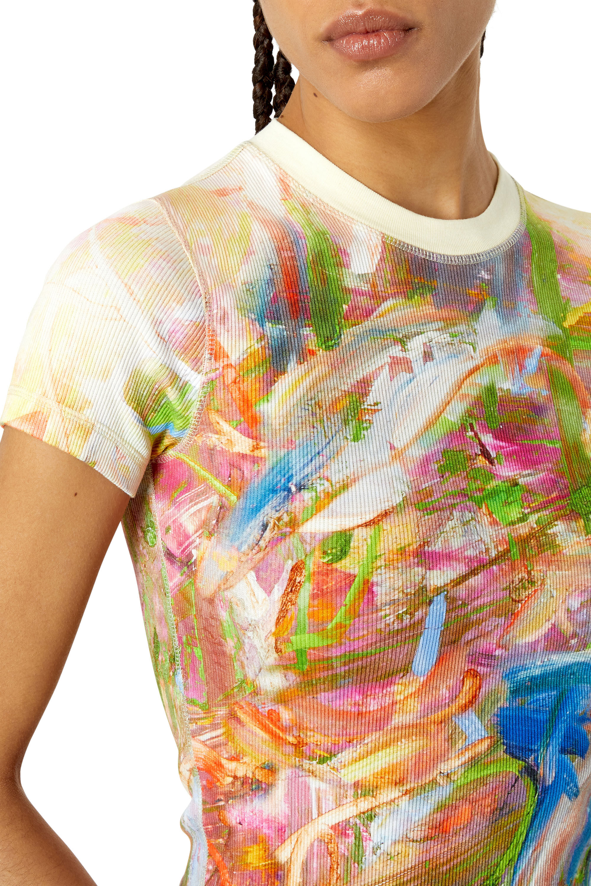Diesel - T-SKINZY-G1, Pink/White - Image 5