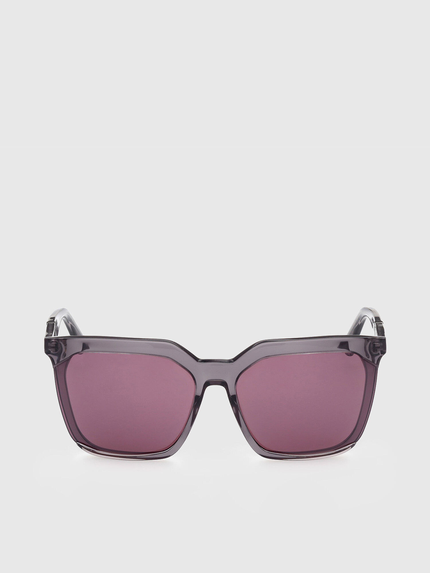 Diesel - DL0338, Woman's Squared Sunglasses with oversize volumes in Violet - 1