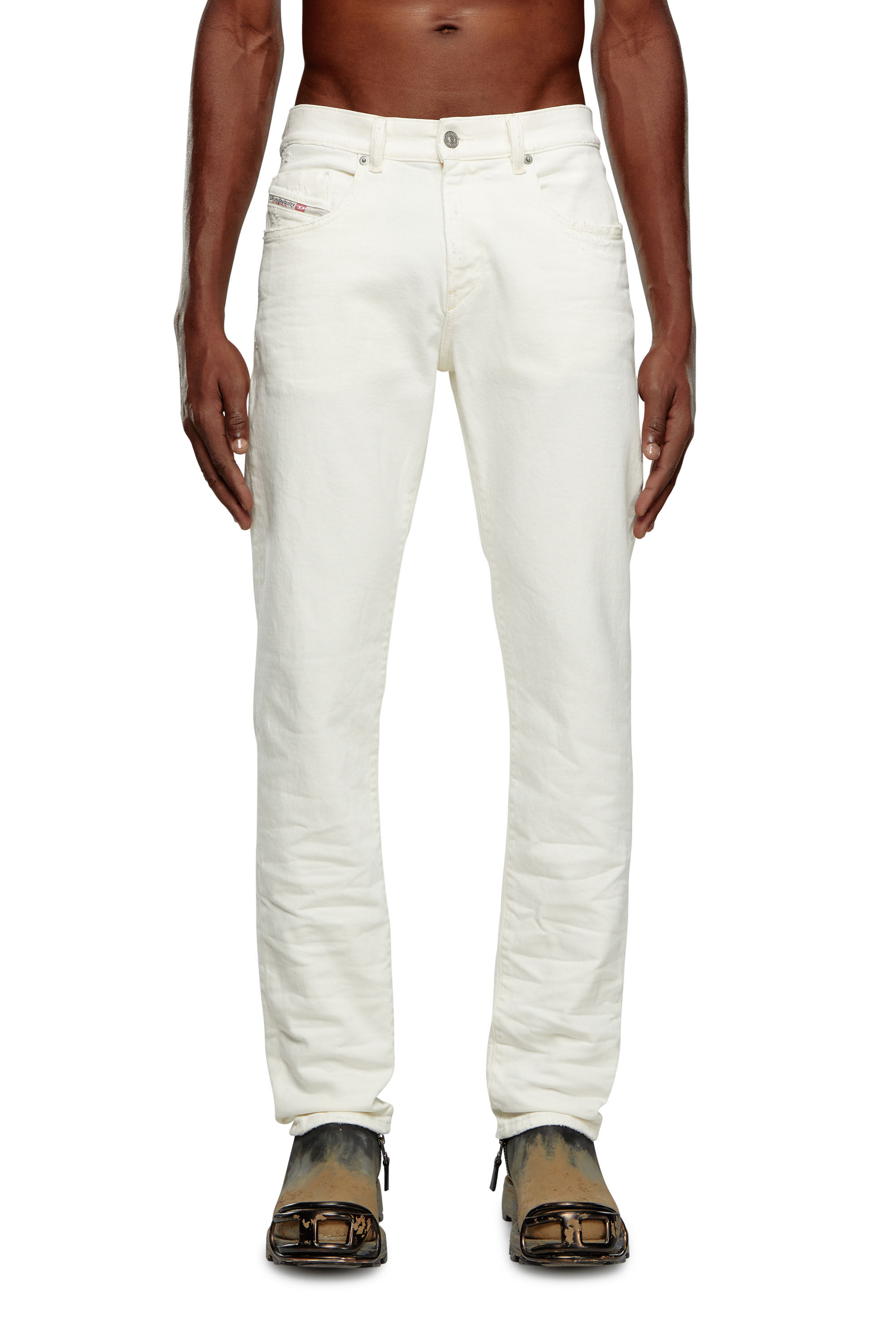 Diesel - Slim Jeans 2019 D-Strukt 09I15, White - Image 3