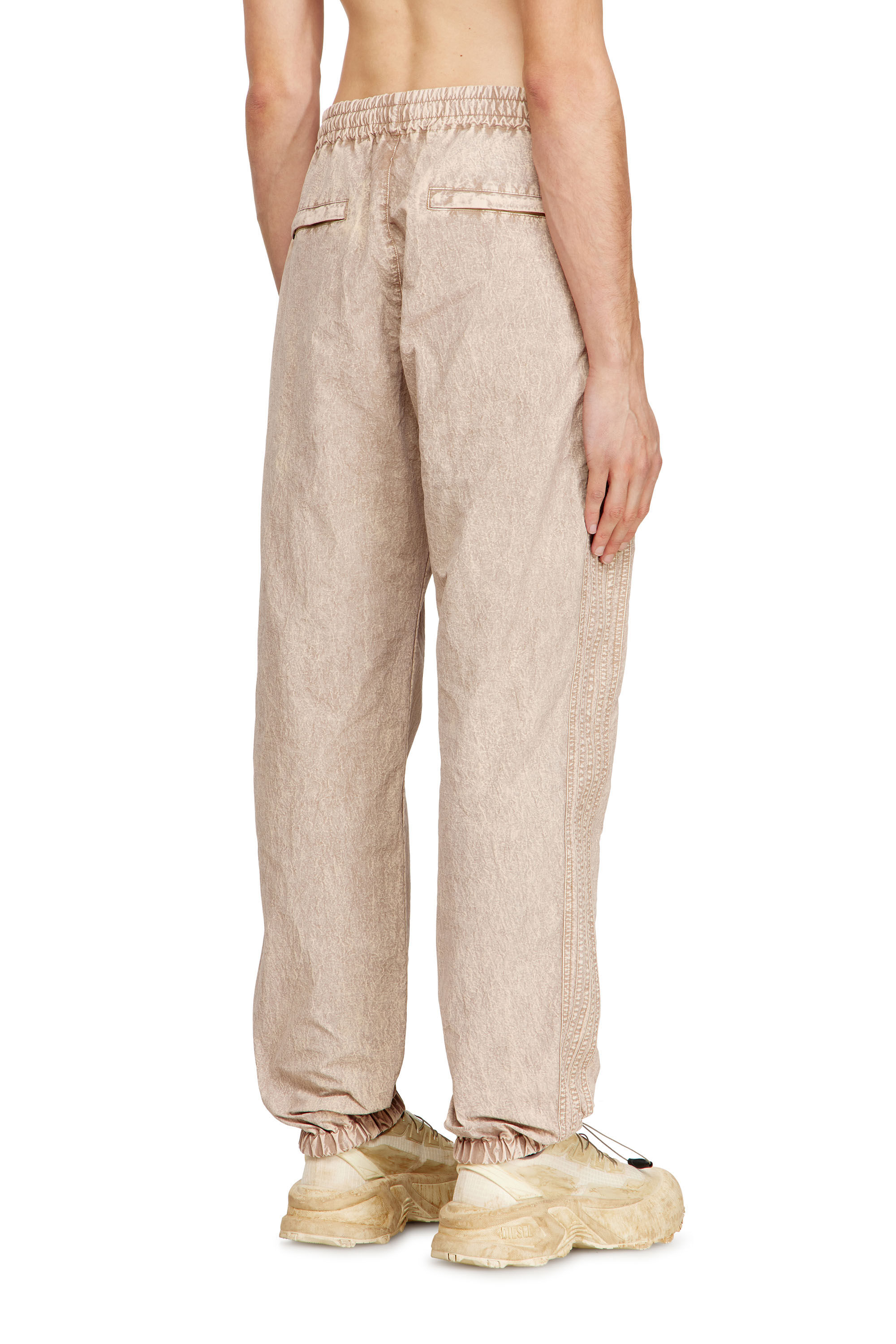 パンツ Archive 90's Diesel Nylon Soldier Pants Men's Washed nylon pants with side bands | Beige | Diesel