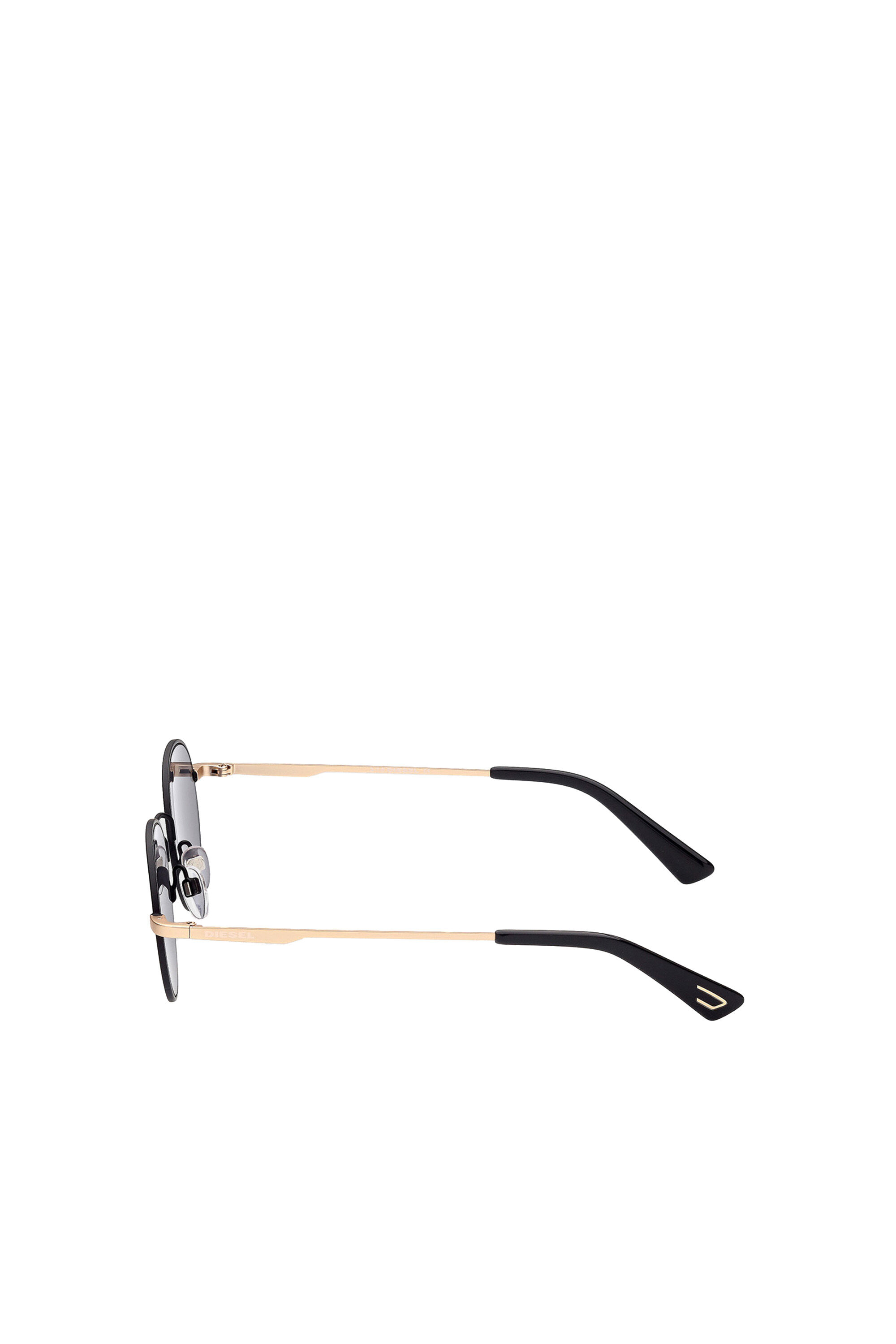 Diesel - DL0290, Unisex's Lightweight eyewear with cosmetic lenses in Black - 4