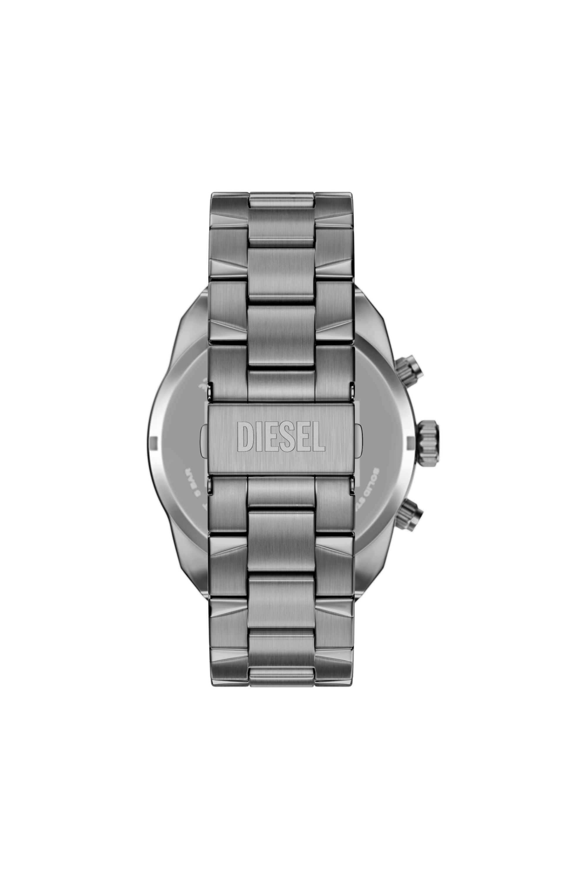 Men's Spiked gunmetal stainless steel watch | Grey | Diesel HU