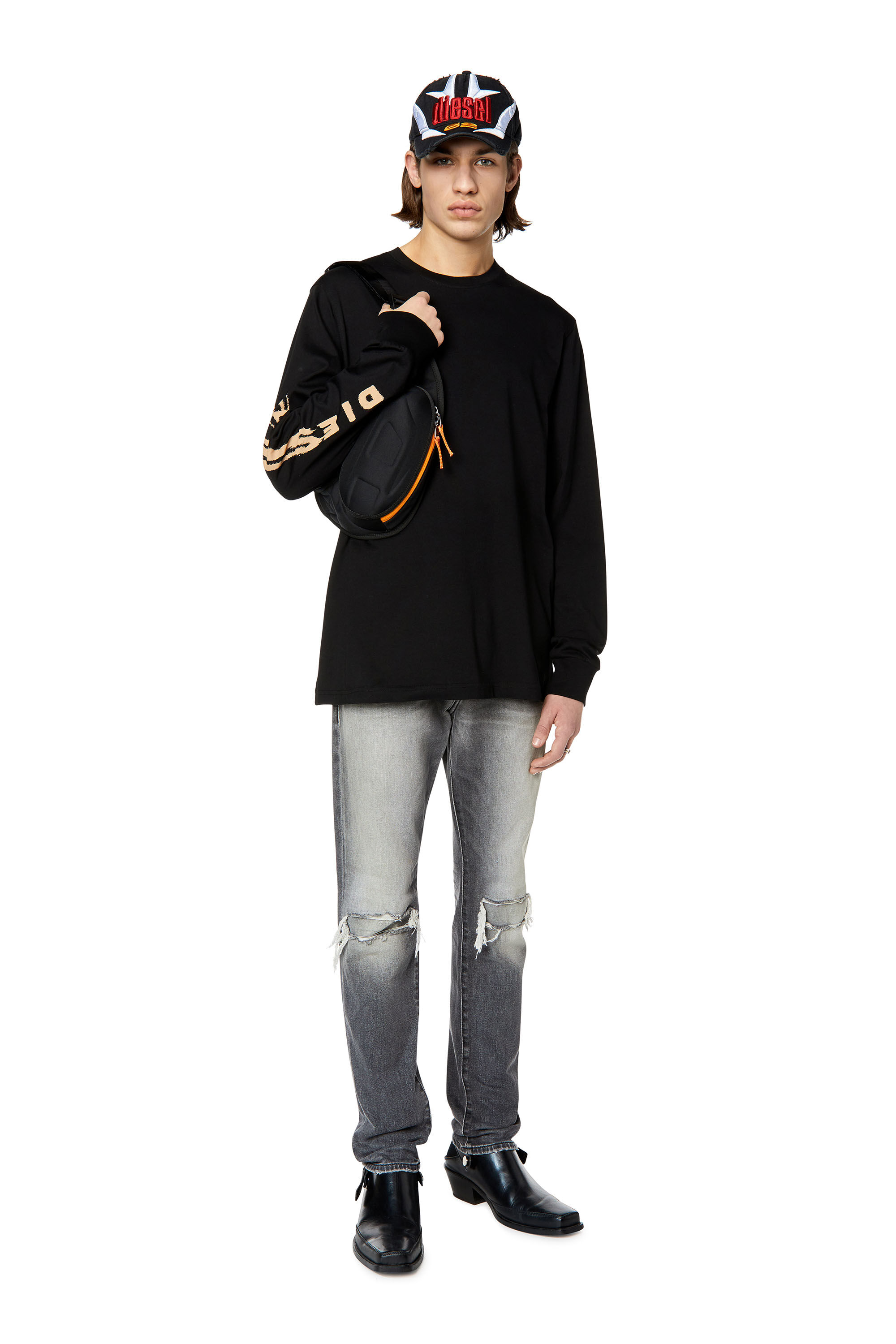 Diesel - T-JUST-LS-G3, Black - Image 1