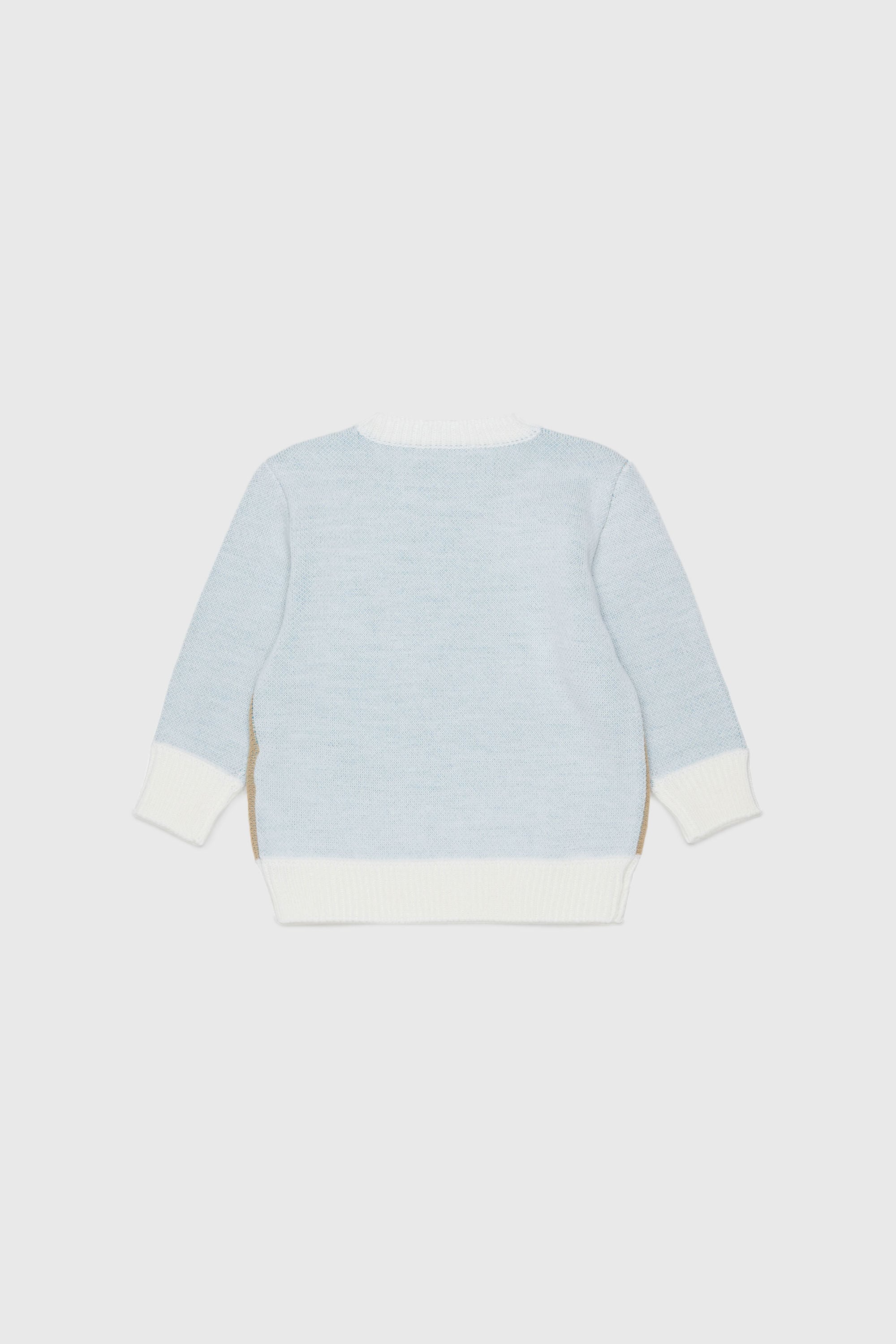 Diesel - KBLOB, Unisex's Wool-blend jumper with Diesel logo in White - 2