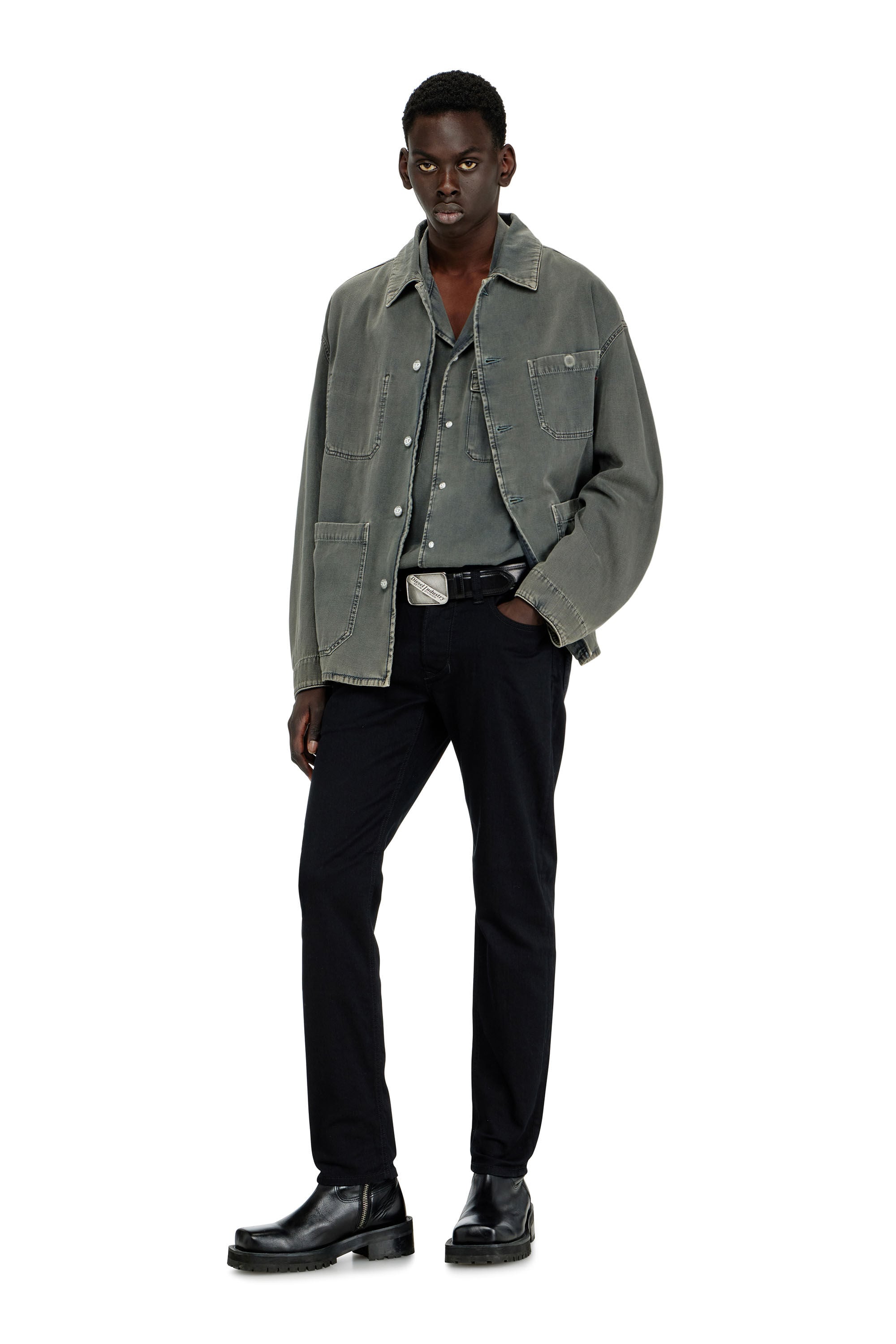 Larkee-Beex 0688H Men: Tapered Black/Dark grey Jeans | Diesel