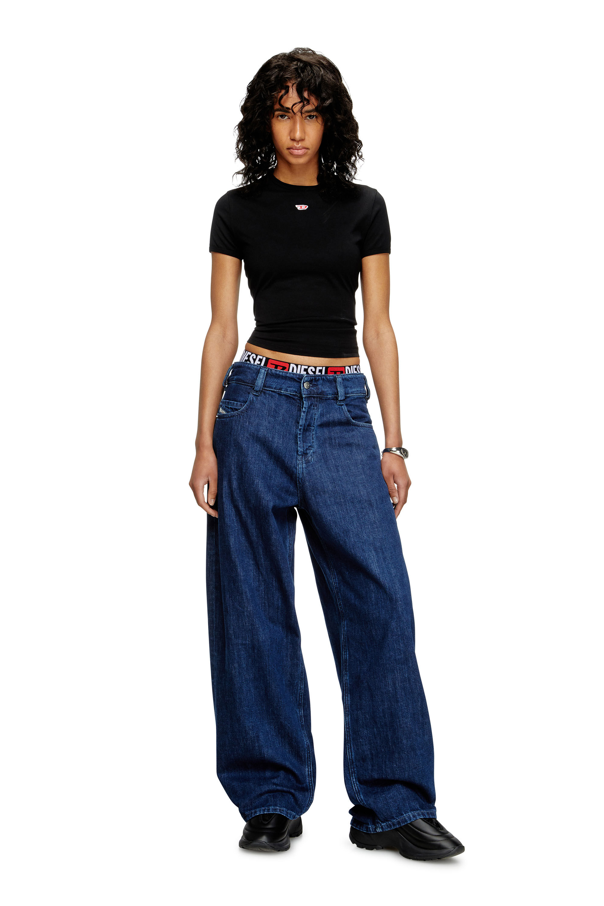 Women's Relaxed Jeans | Regular Waist 1997 D-Enim-M | Dark Blue