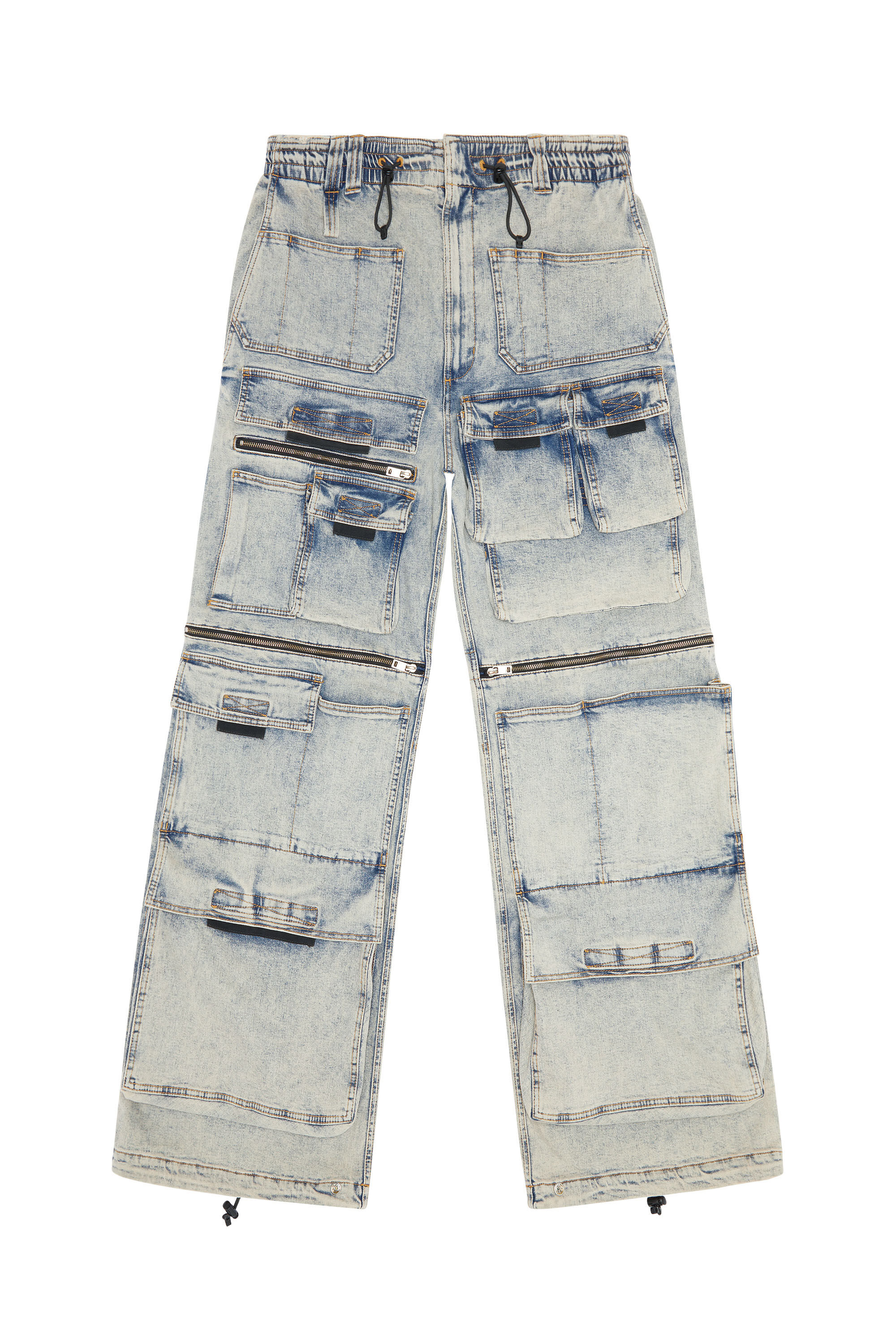 Diesel - D-Onlypockets 09F12 Straight Jeans, Medium blue - Image 2