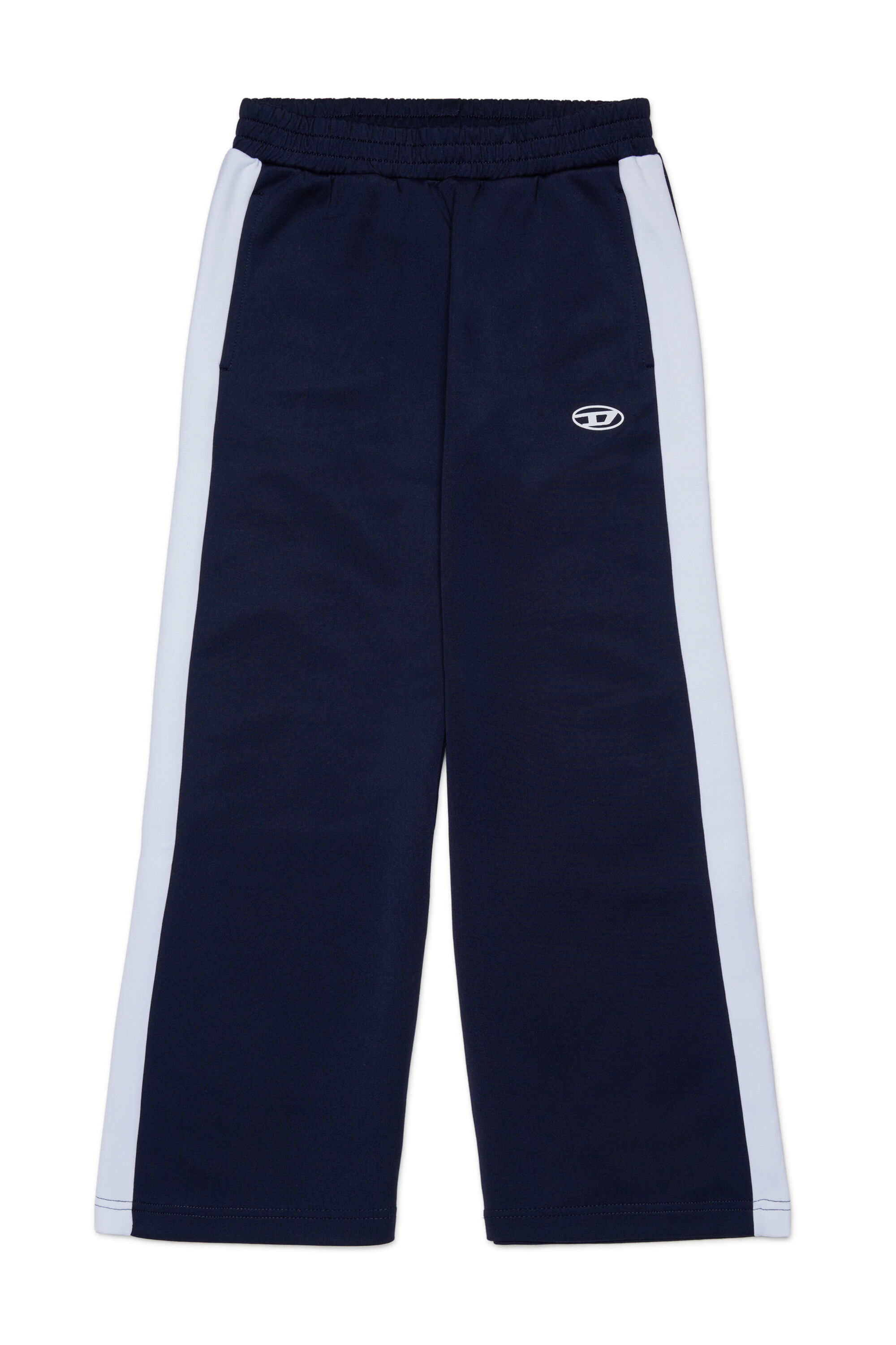 Diesel - PBOS, Man's Sweatpants with side bands in Dark Blue - 1