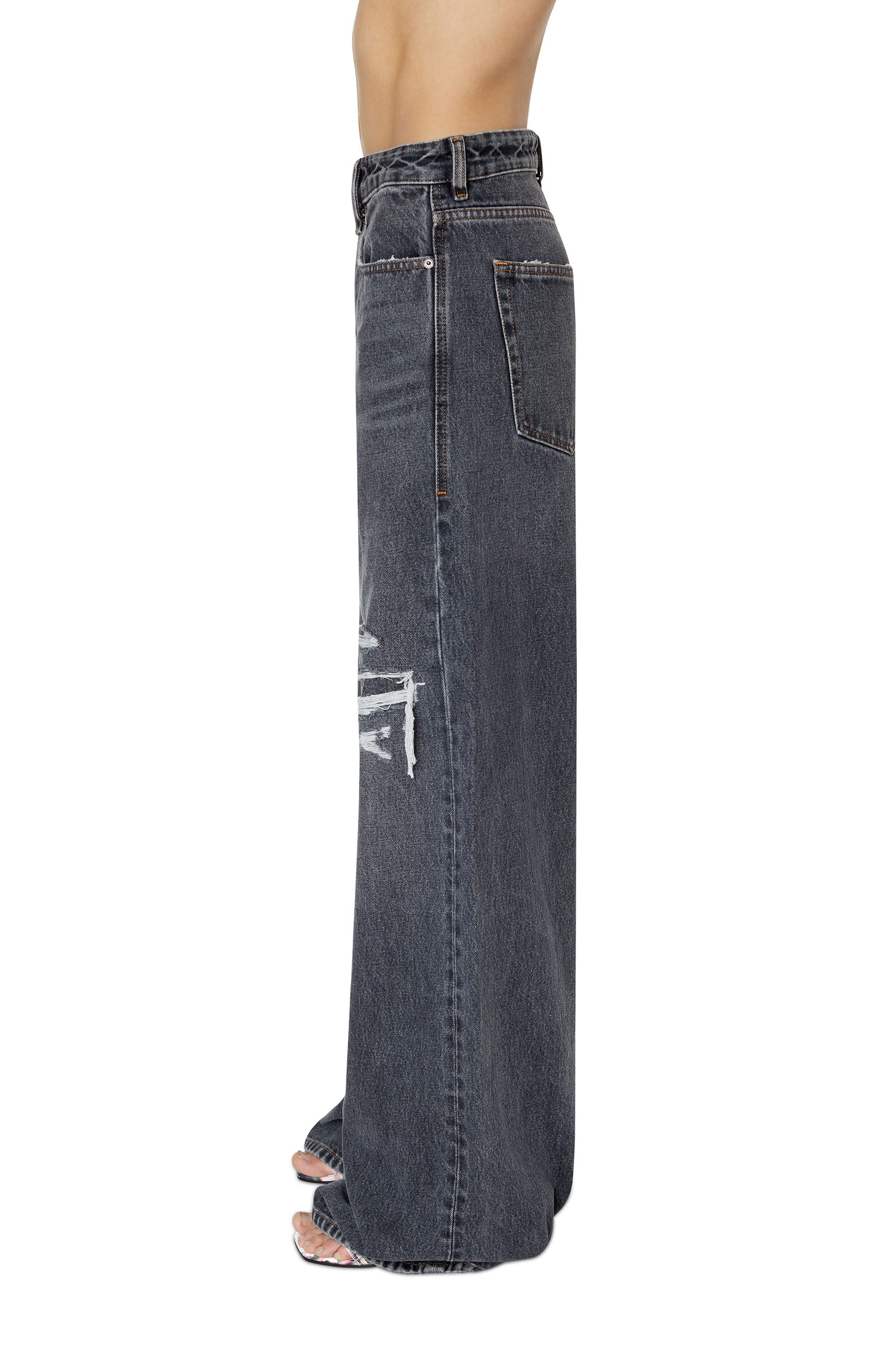 Diesel - D-Sire 007F6 Straight Jeans, Black/Dark grey - Image 5
