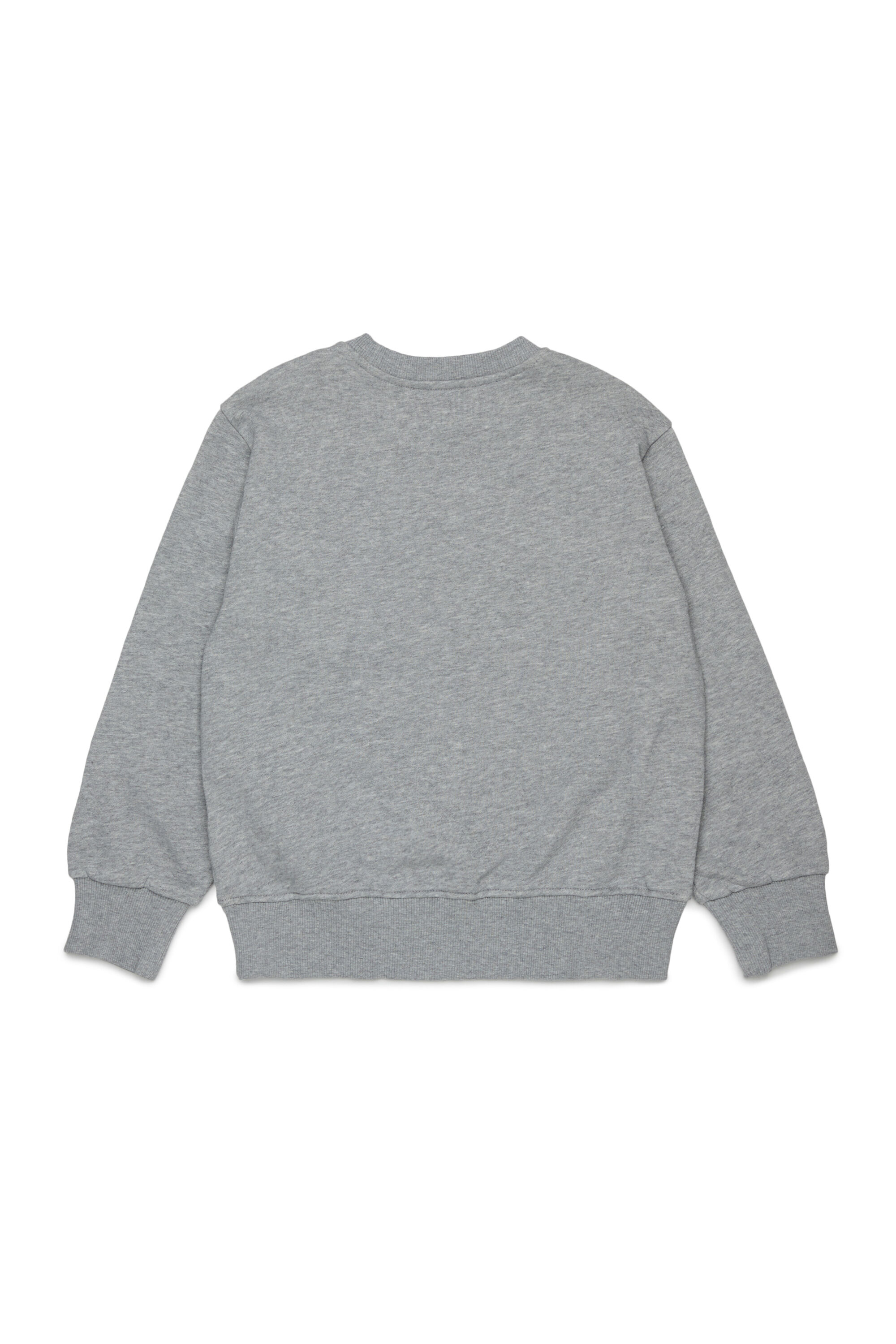 Diesel - SJEANS OVER, Man's Sweatshirt with frayed logo letters in Grey - 2