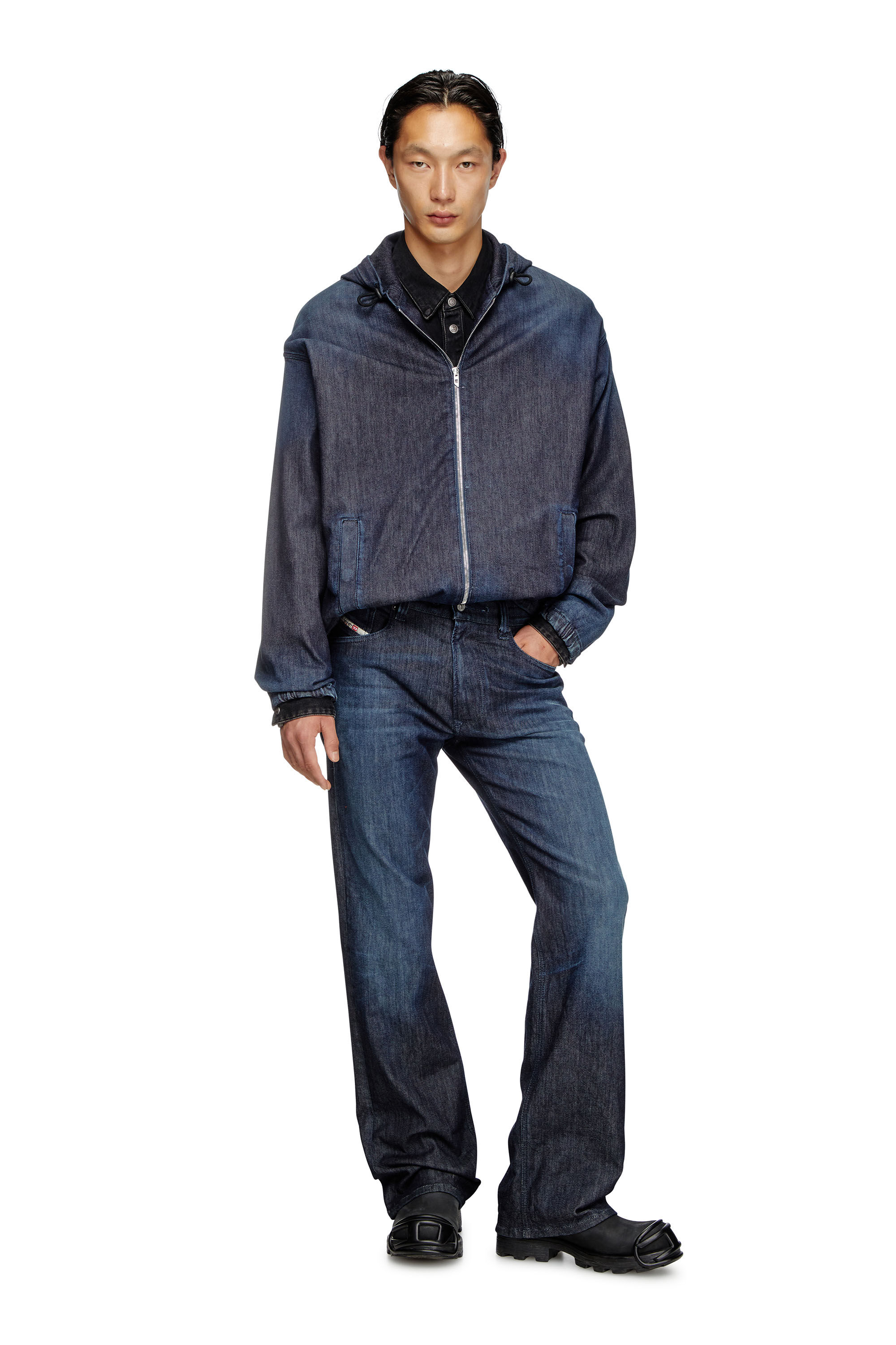 Men's Hooded JoggJeans jacket | Blue | Diesel HU