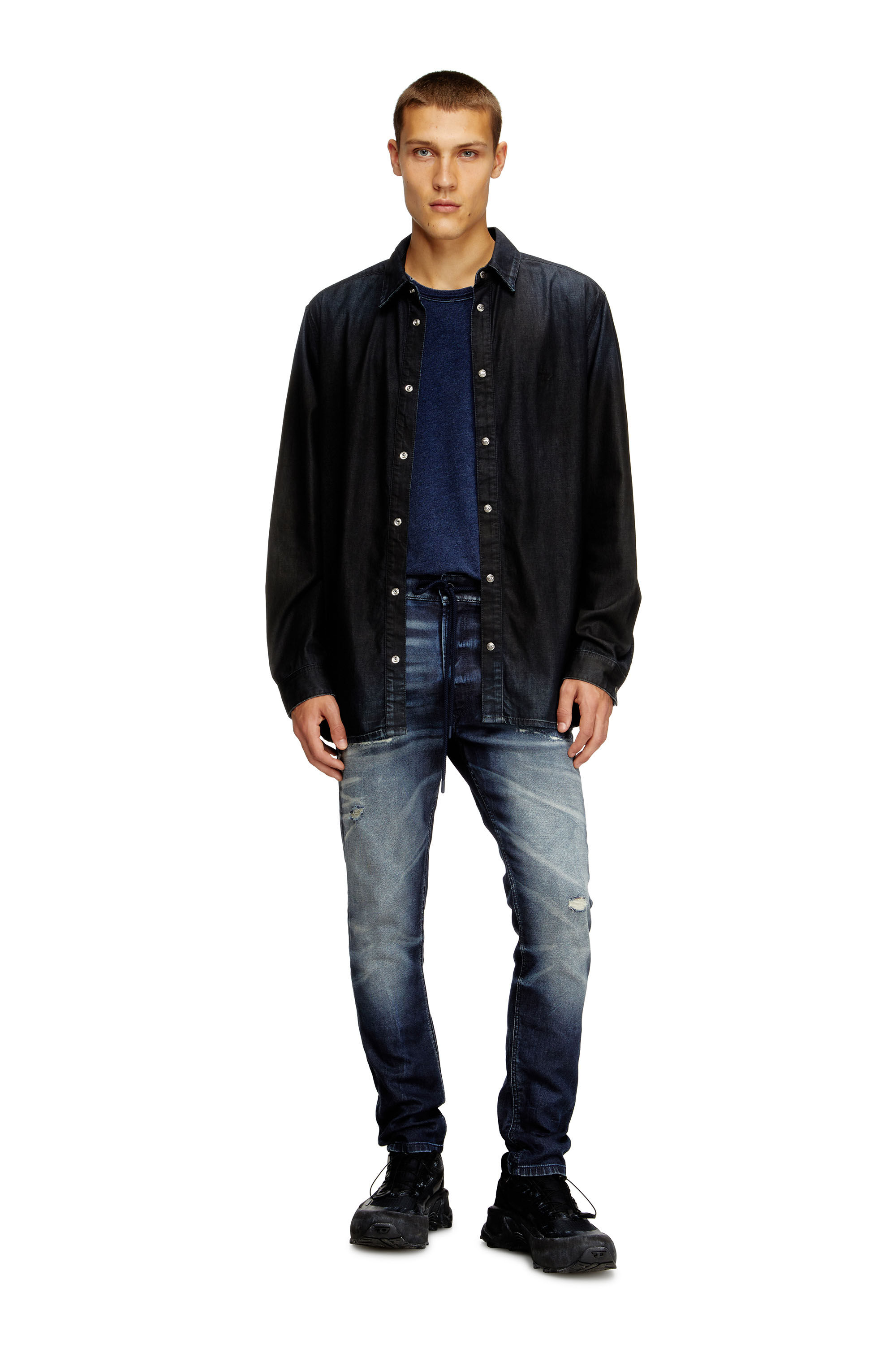 Men's Regular Jeans | Dark Blue | Diesel 2032 D-Krooley Joggjeans®