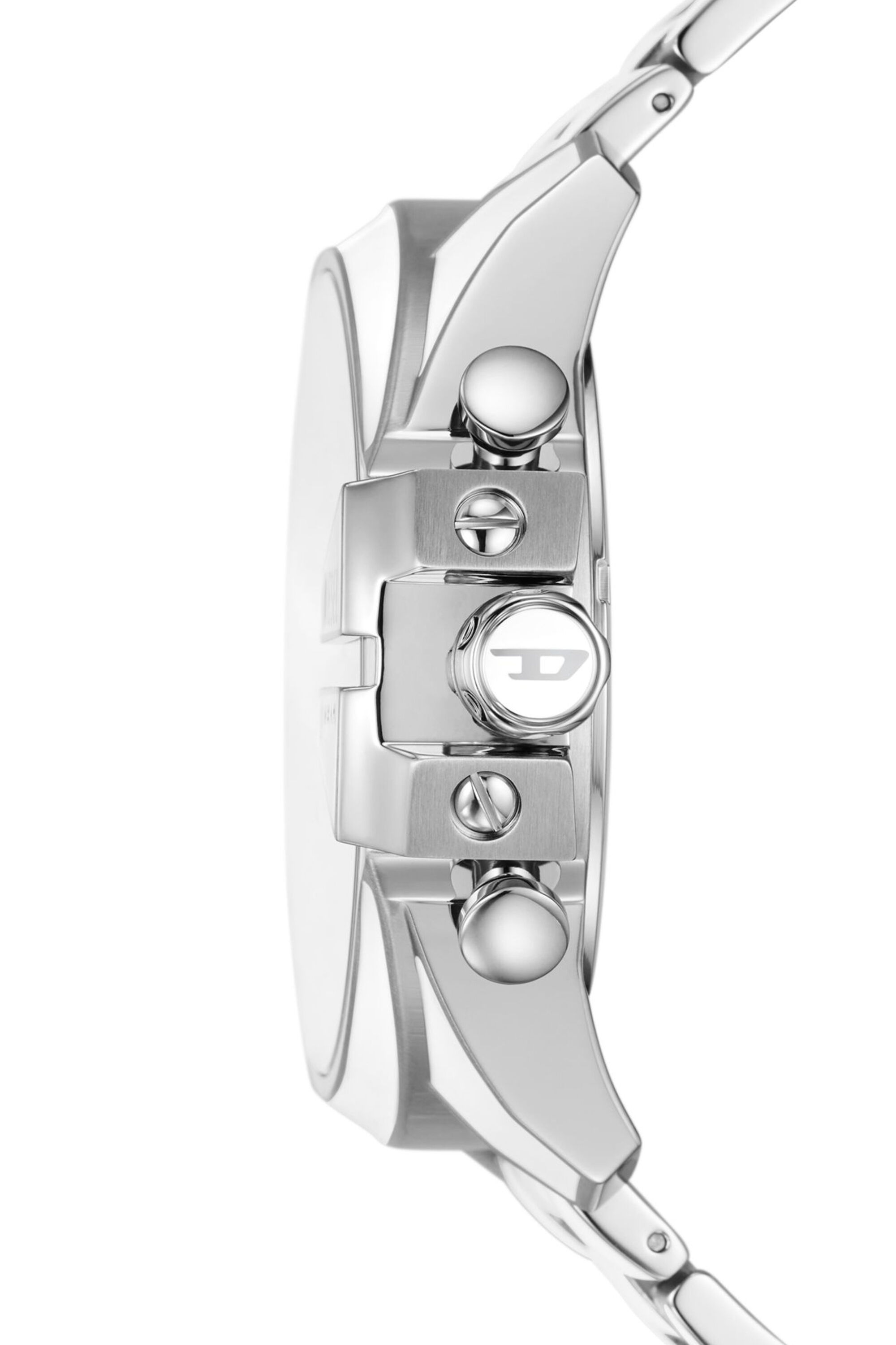 Men's Mega Chief white and stainless steel watch | Silver | Diesel