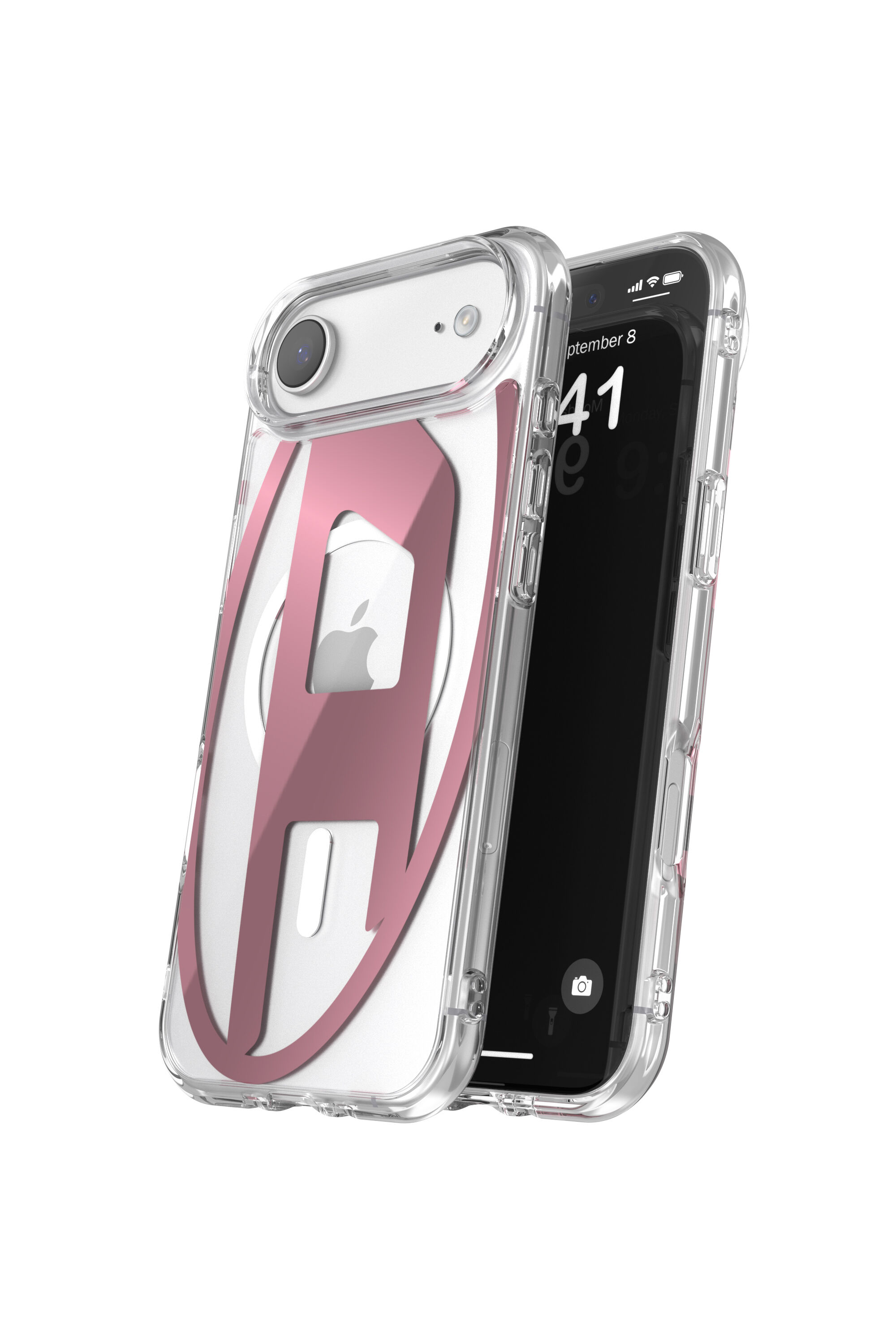 Women's Oval D metallic case with magsafe for iPhone 17 Air | Pink