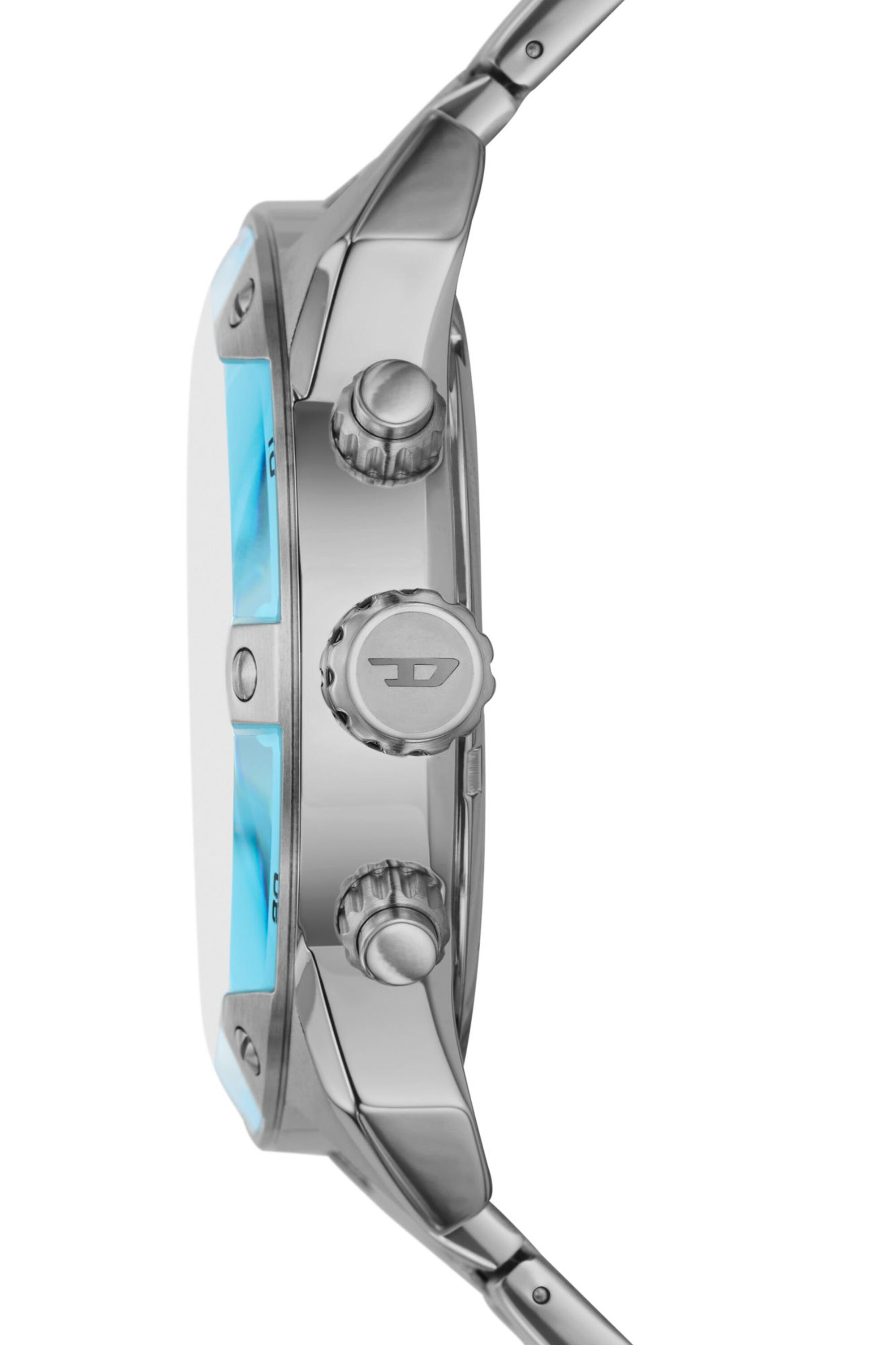 Men's Spiked chronograph stainless steel watch | Silver | Diesel HU