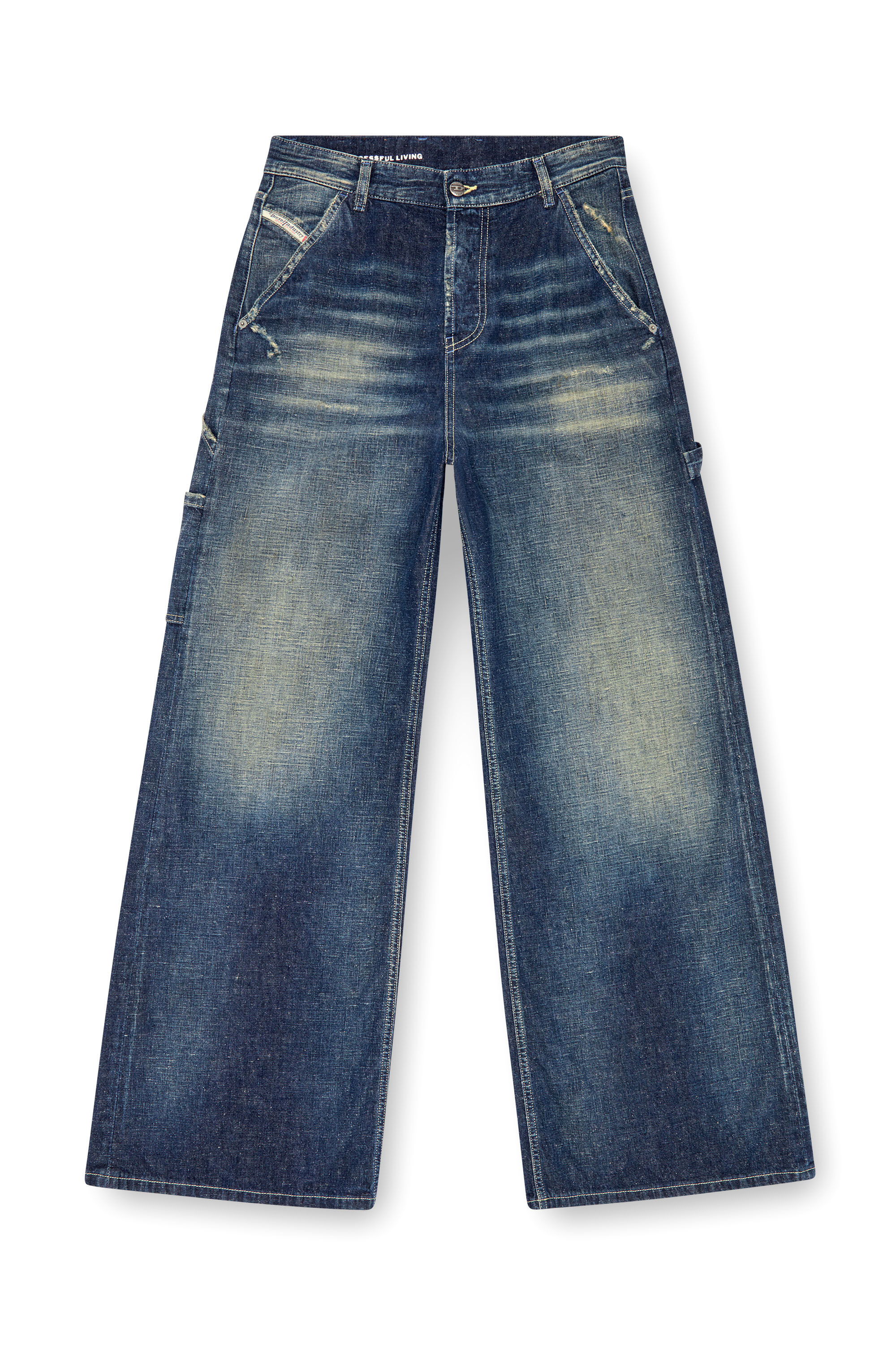 Diesel - Woman Straight Jeans 1996 D-Sire 09J91, Dark Blue - Image 2