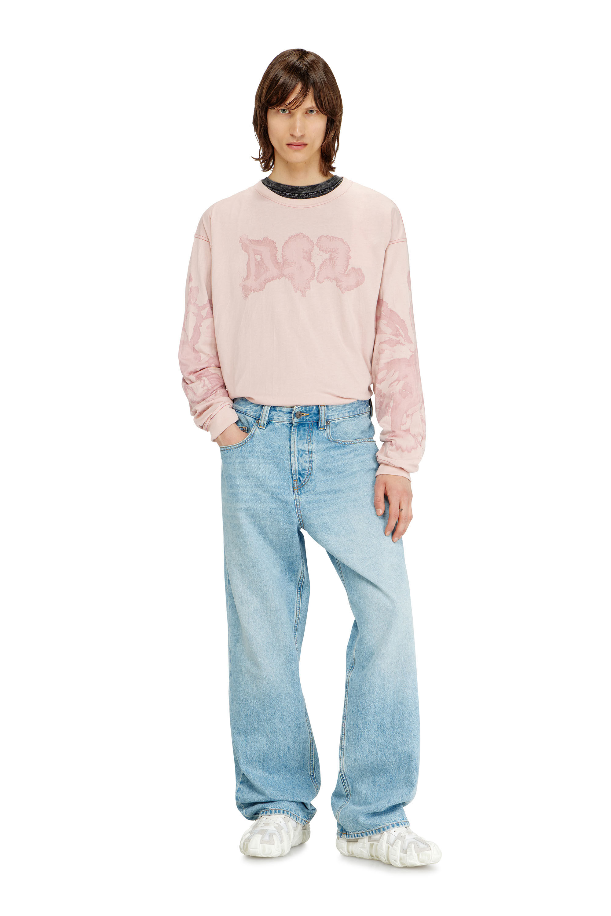 Men's Relaxed Jeans | Low Waist 2001 D-MacroLight Blue | Diesel BG