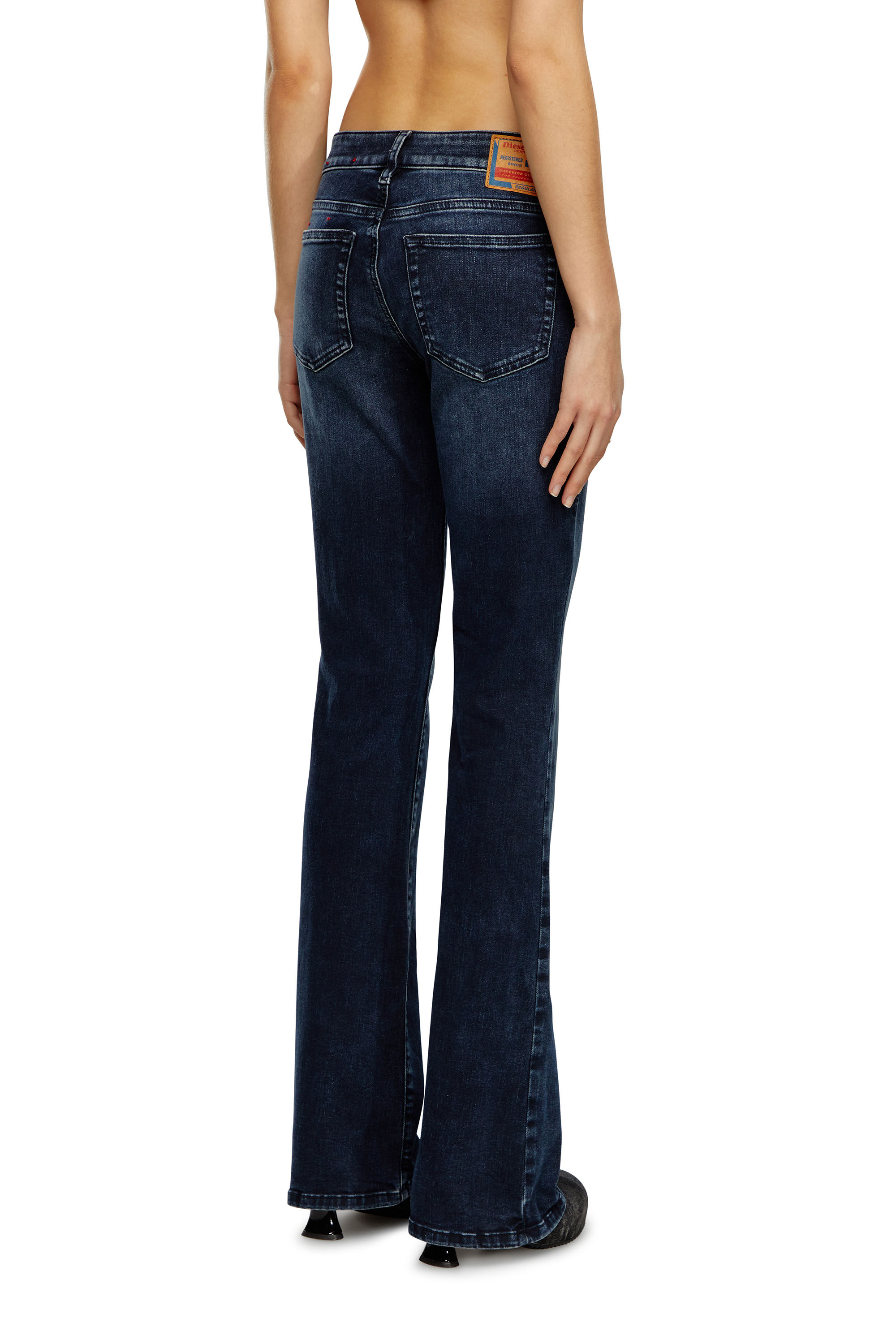 1969 D-Ebbey Women: Bootcut Flare Jeans, Dark blue denim