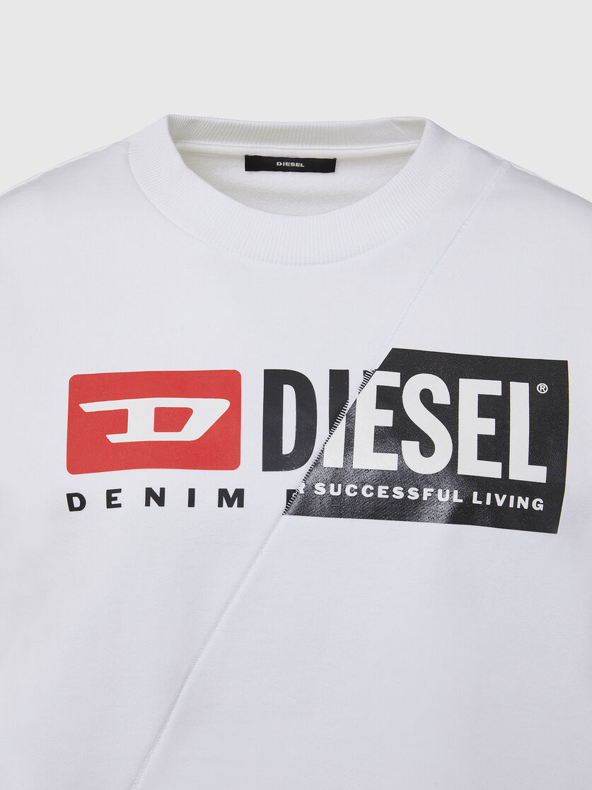 F Ang Cuty Woman Cotton Sweatshirt With Spliced Logo Diesel