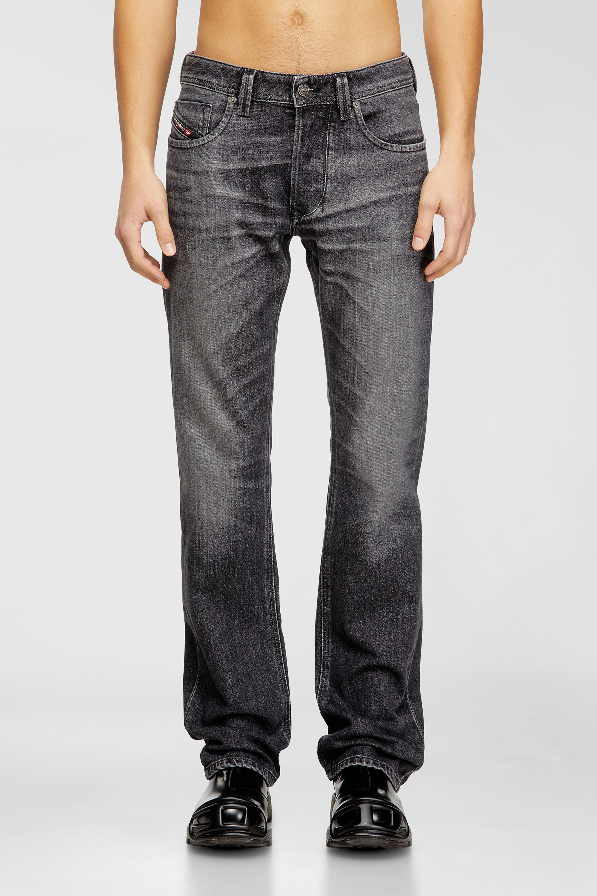 Diesel - Man's Regular Jeans 1985 Larkee 09N49, Grey - 2
