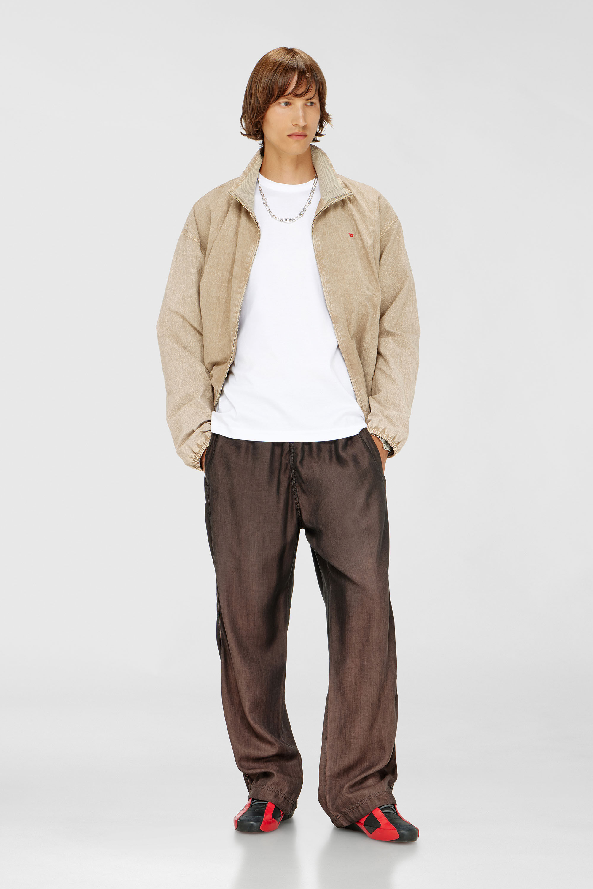 Diesel - T-MIEGOR-K77, Man's T-shirt in mercerised cotton in White - 1