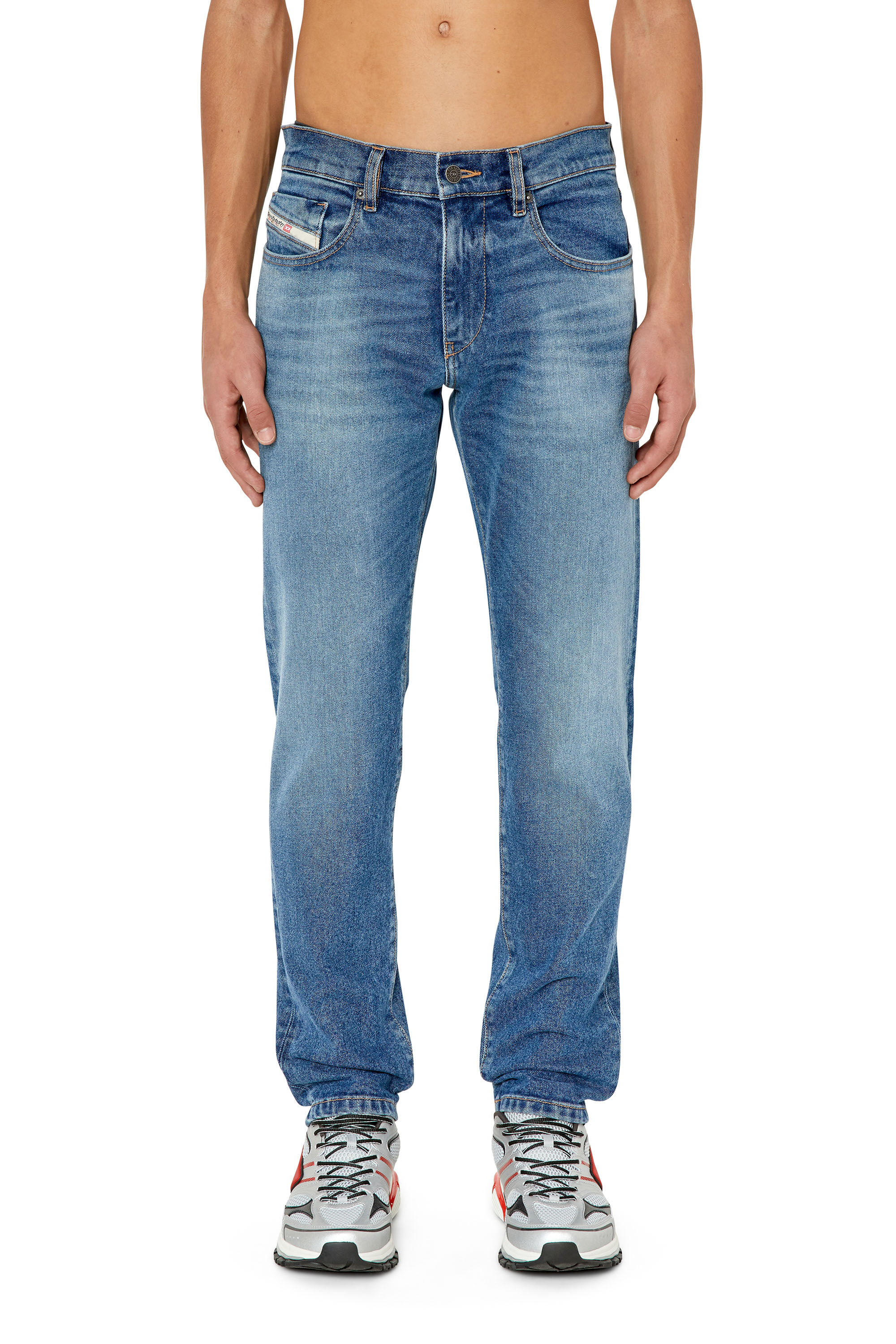 Diesel - 2019 D-Strukt 0NFAJ Slim Jeans, Medium blue - Image 3
