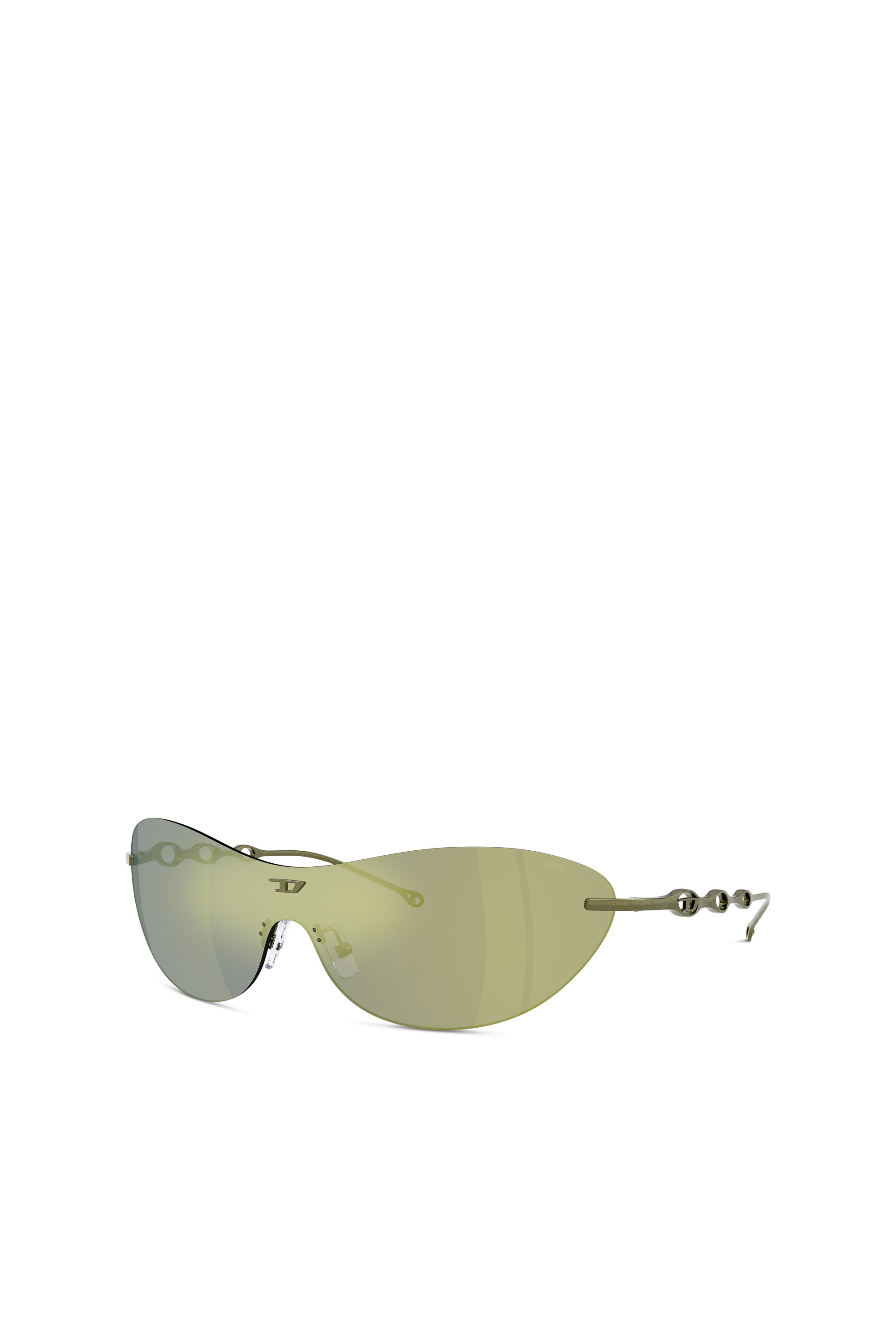 Women's Iconic oval sunglasses | Green | Diesel {{Country}}