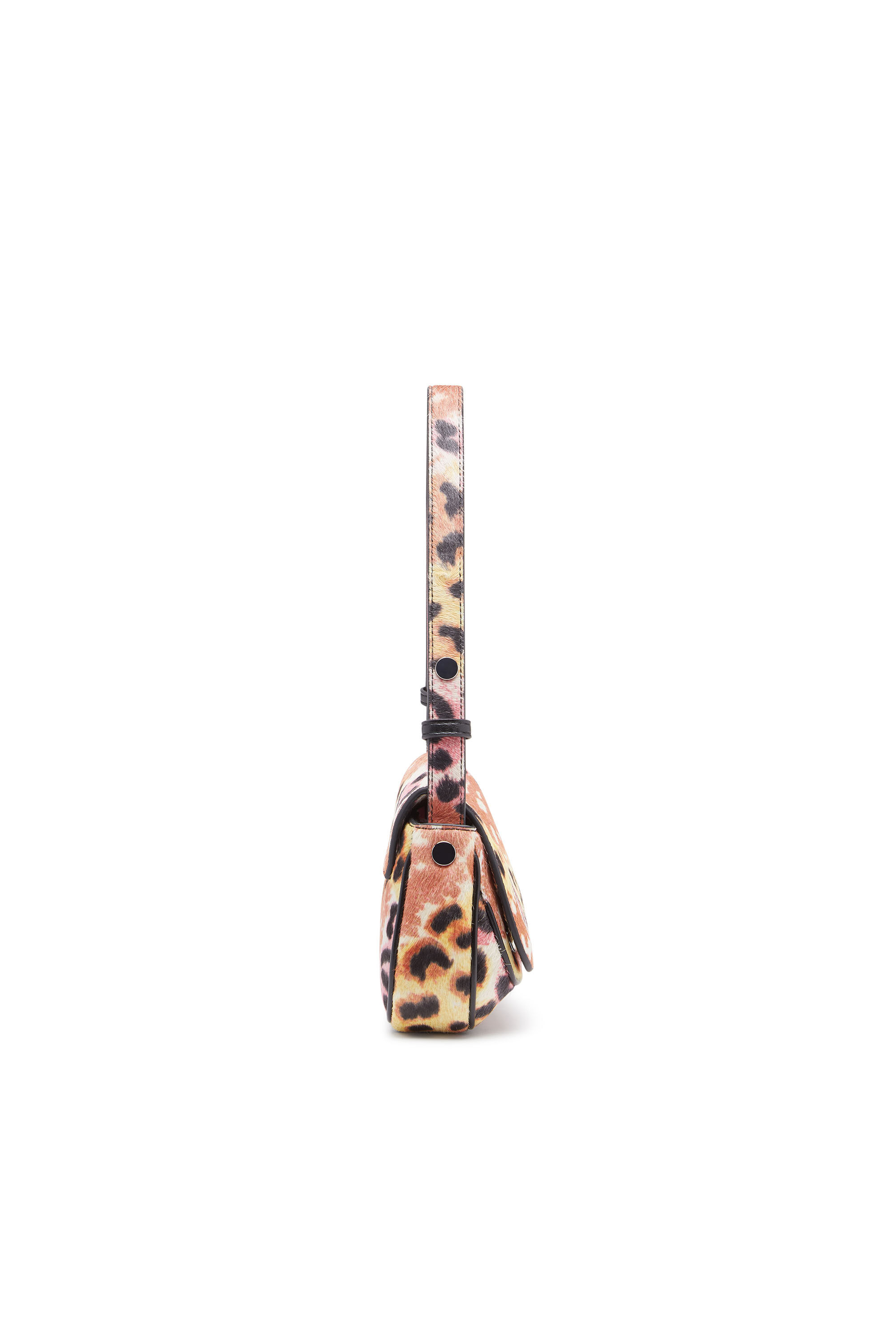 Diesel - PLAY CLUTCH, Woman's Play-Clutch in leopard-print calf hair in Brown - 4